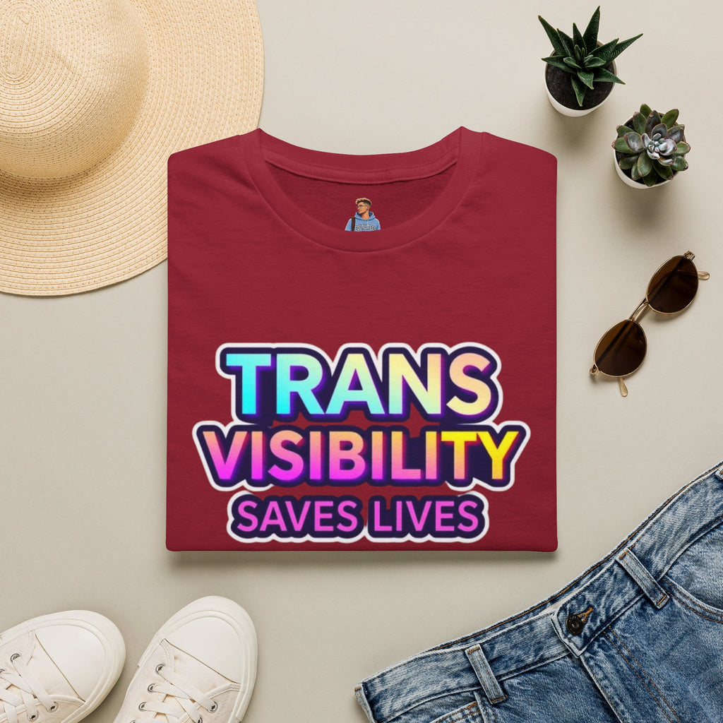 Trans Visibility Saves Lives Statement T-shirt