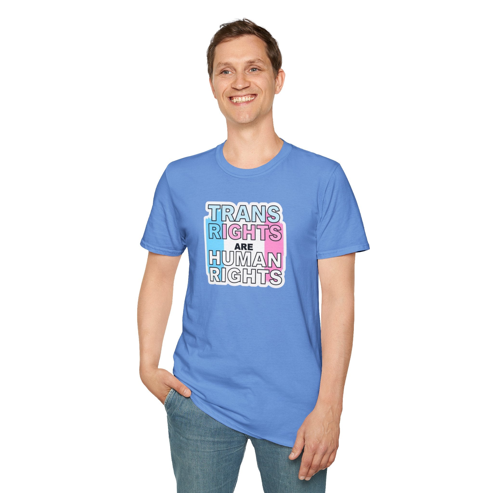 Trans Rights Unisex Softstyle T-Shirt - Support Equality & Trans Rights