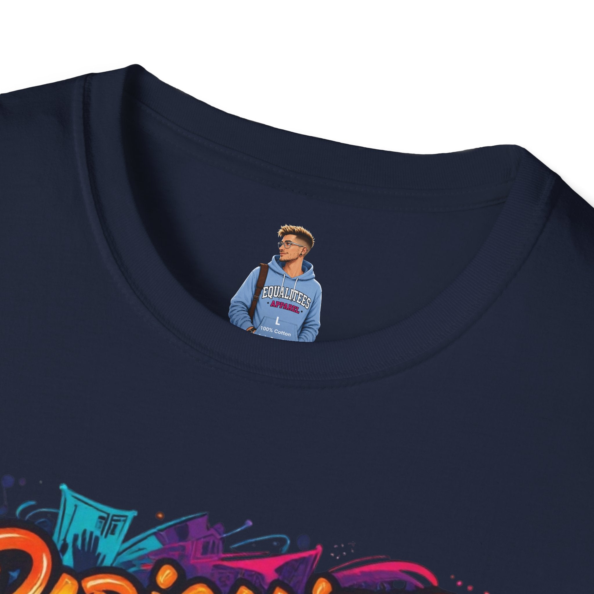 Radicalized by Basic Decency T-Shirt Colorful Graffiti Typography