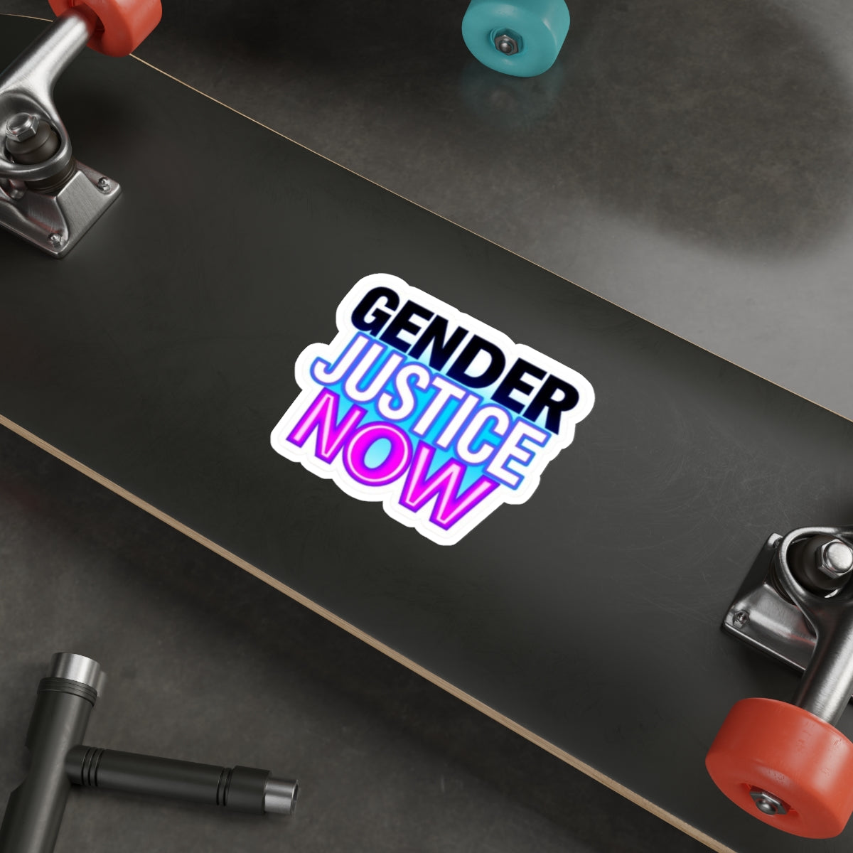 Die-Cut Stickers - GENDER JUSTICE NOW - EqualiTees.Me