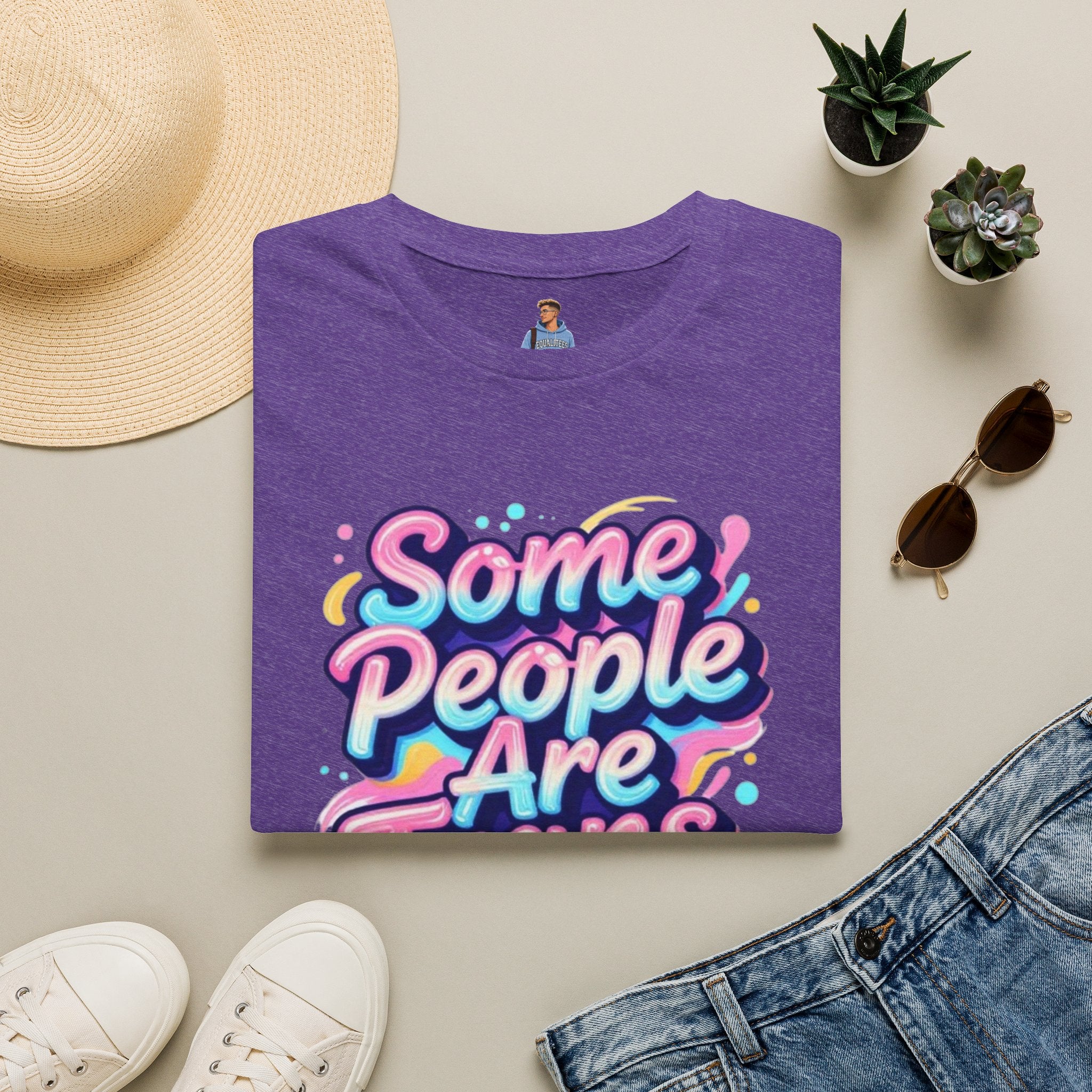 Some People are Trans T-Shirt — "Some People Are Trans. Get Over It." Colorful Pride Tee