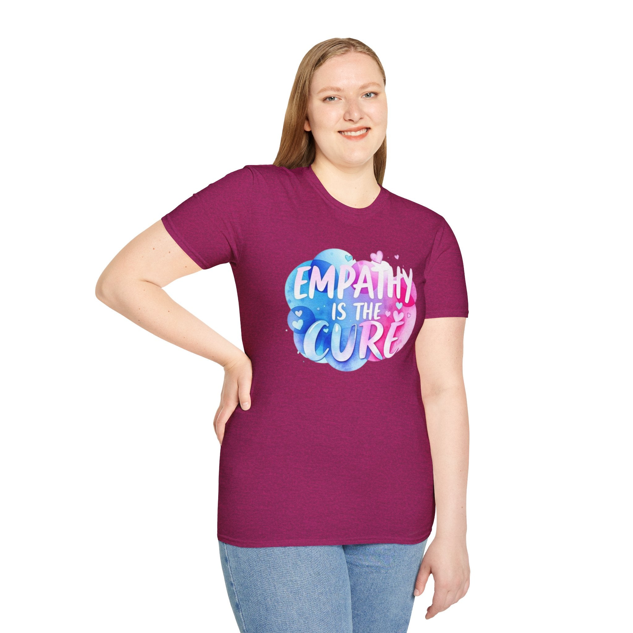 Empathy is the Cure Unisex Softstyle T-Shirt - Comfortable and Inspirational Tee for Everyday Wear
