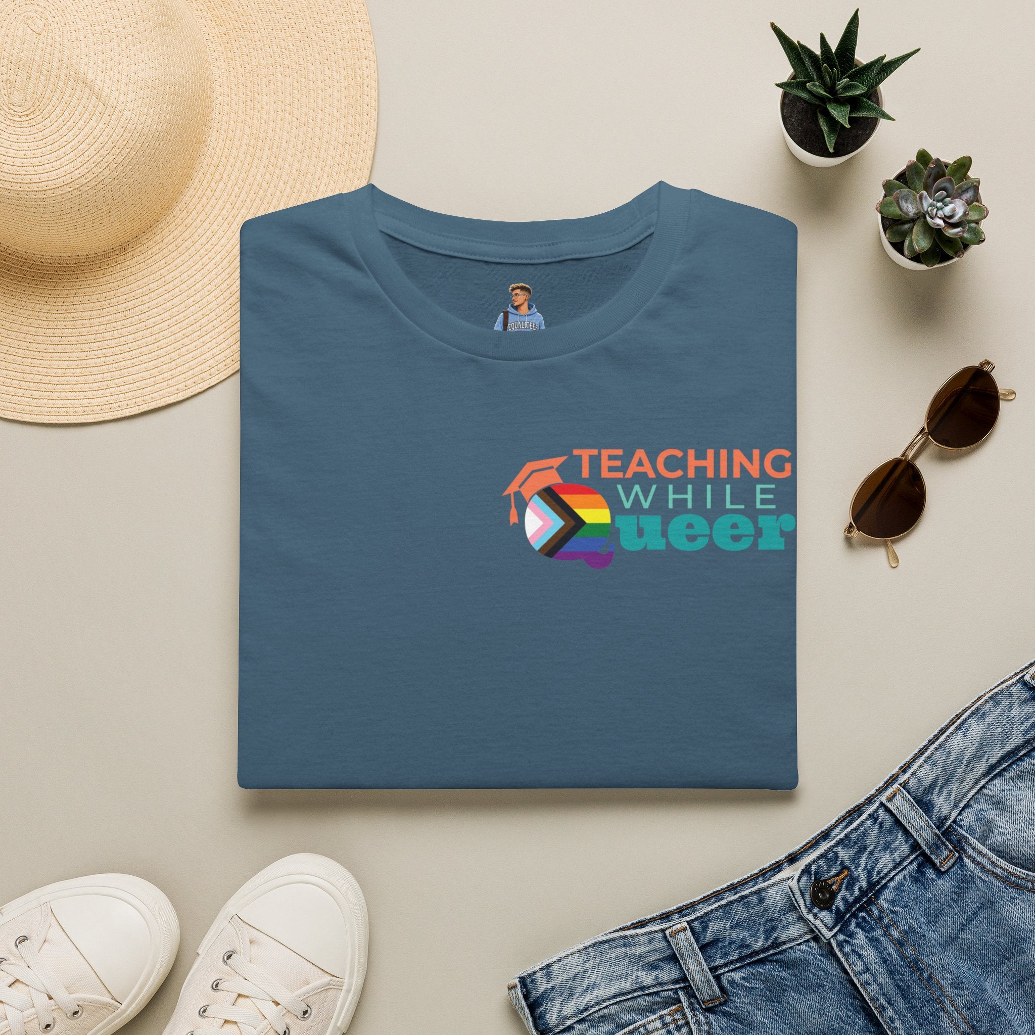 TWQ - Teaching While Queer Unisex Softstyle Logo T-shirt