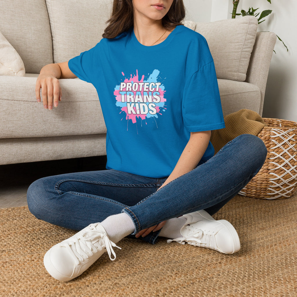 Camiseta unisex infantil "Protect Trans" - Ropa de apoyo LGBTQ+