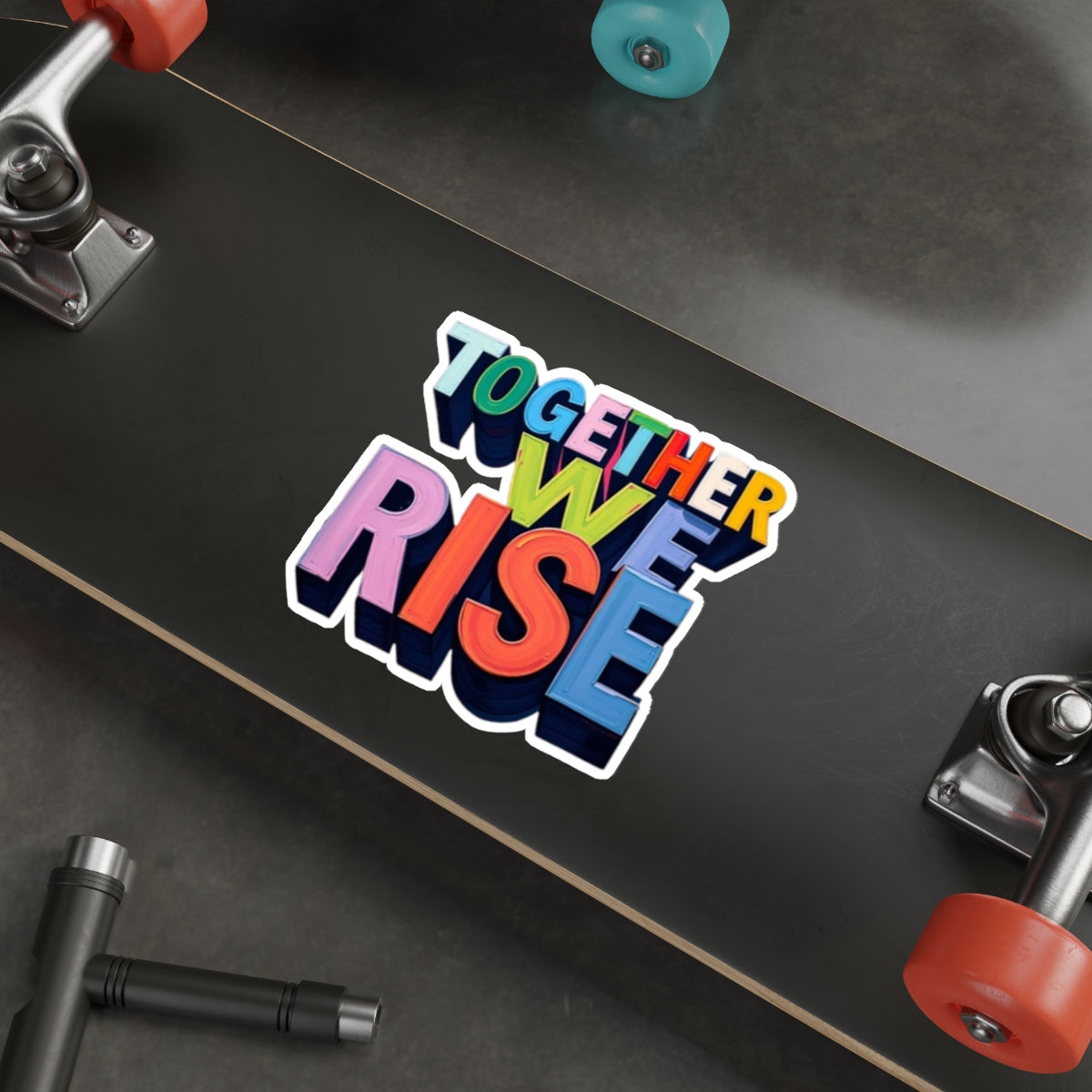 Die-Cut Stickers - Together We Rise - EqualiTees.Me