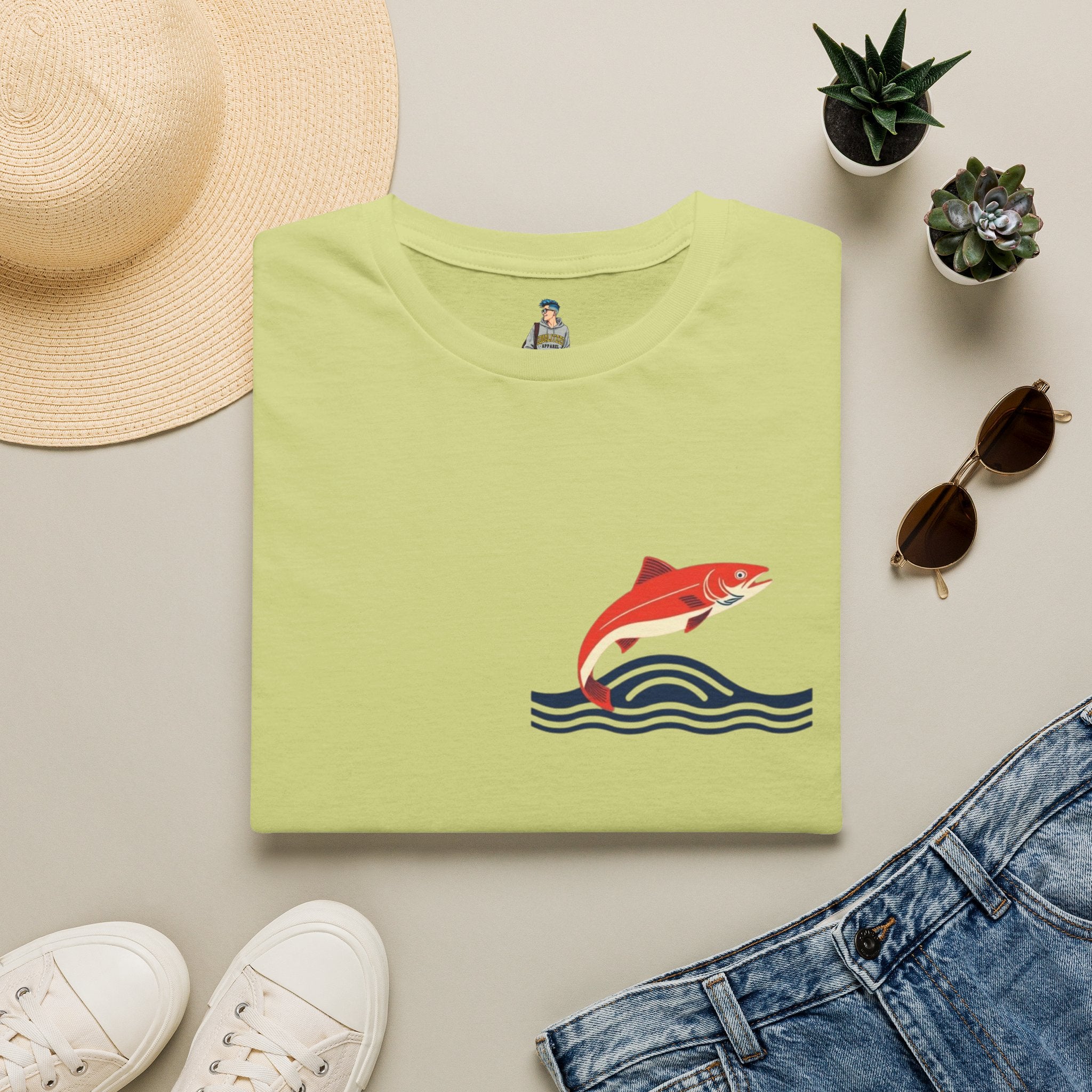 Jumping Salmon Native Pride Softstyle Unisex T-shirt