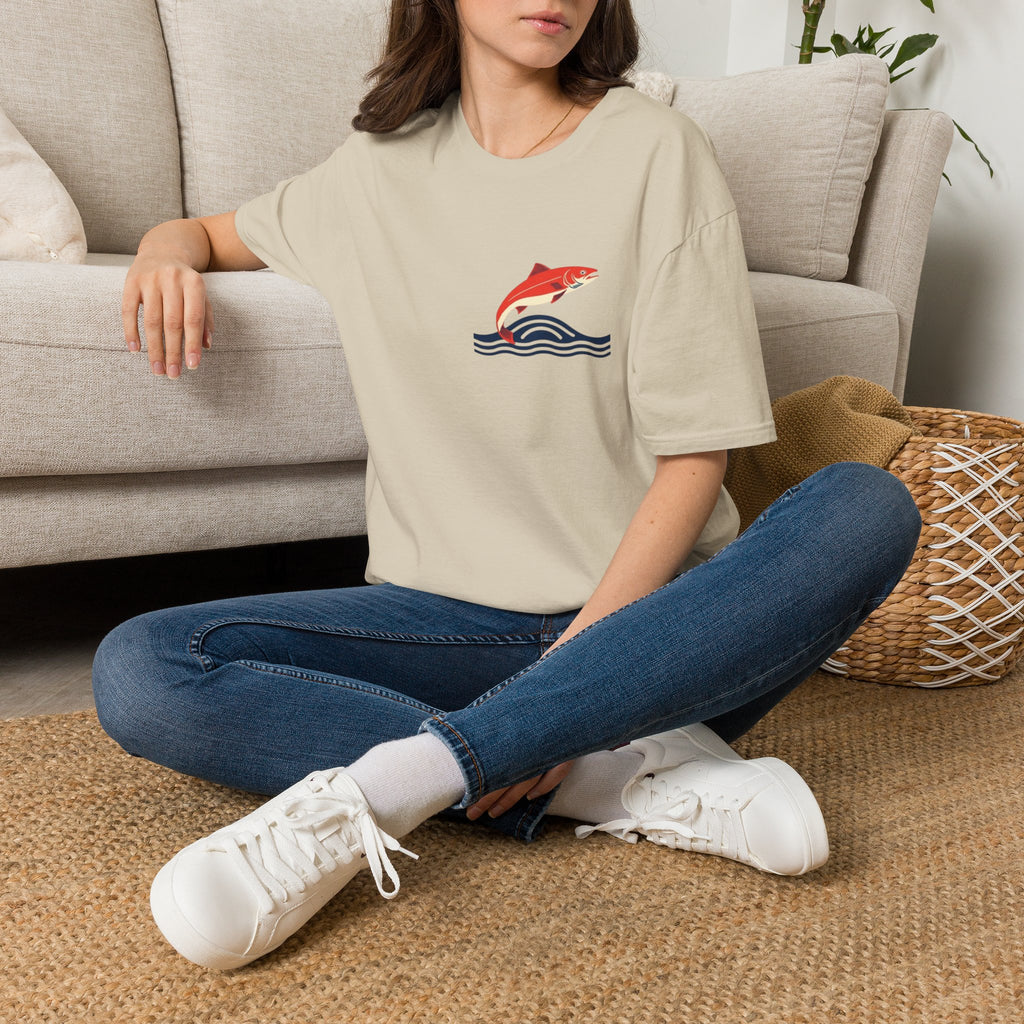 Jumping Salmon Native Pride Softstyle Unisex T-shirt