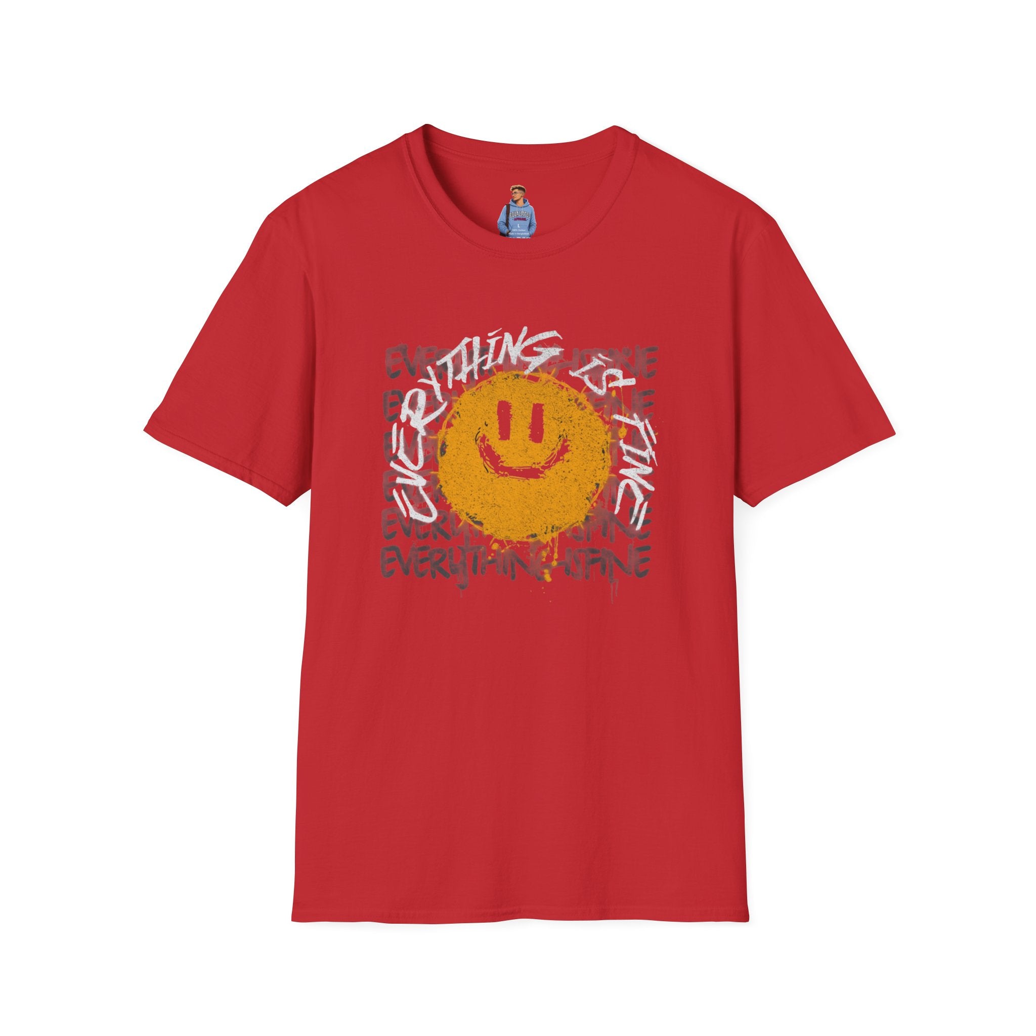 Camiseta unisex divertida y suave con la frase "Todo está bien", camiseta sarcástica, camiseta gráfica humorística, camiseta con frase del Apocalipsis, regalo para amantes de las bromas