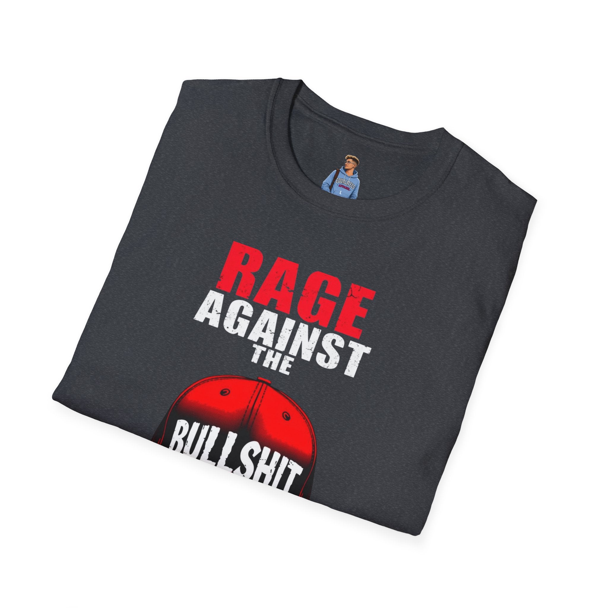 Camiseta unisex Softstyle - Camiseta gráfica "Rage Against the BS"