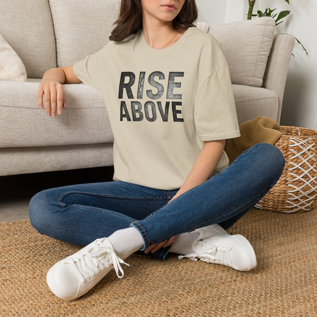 Rise Above Motivational Graphic T-Shirt