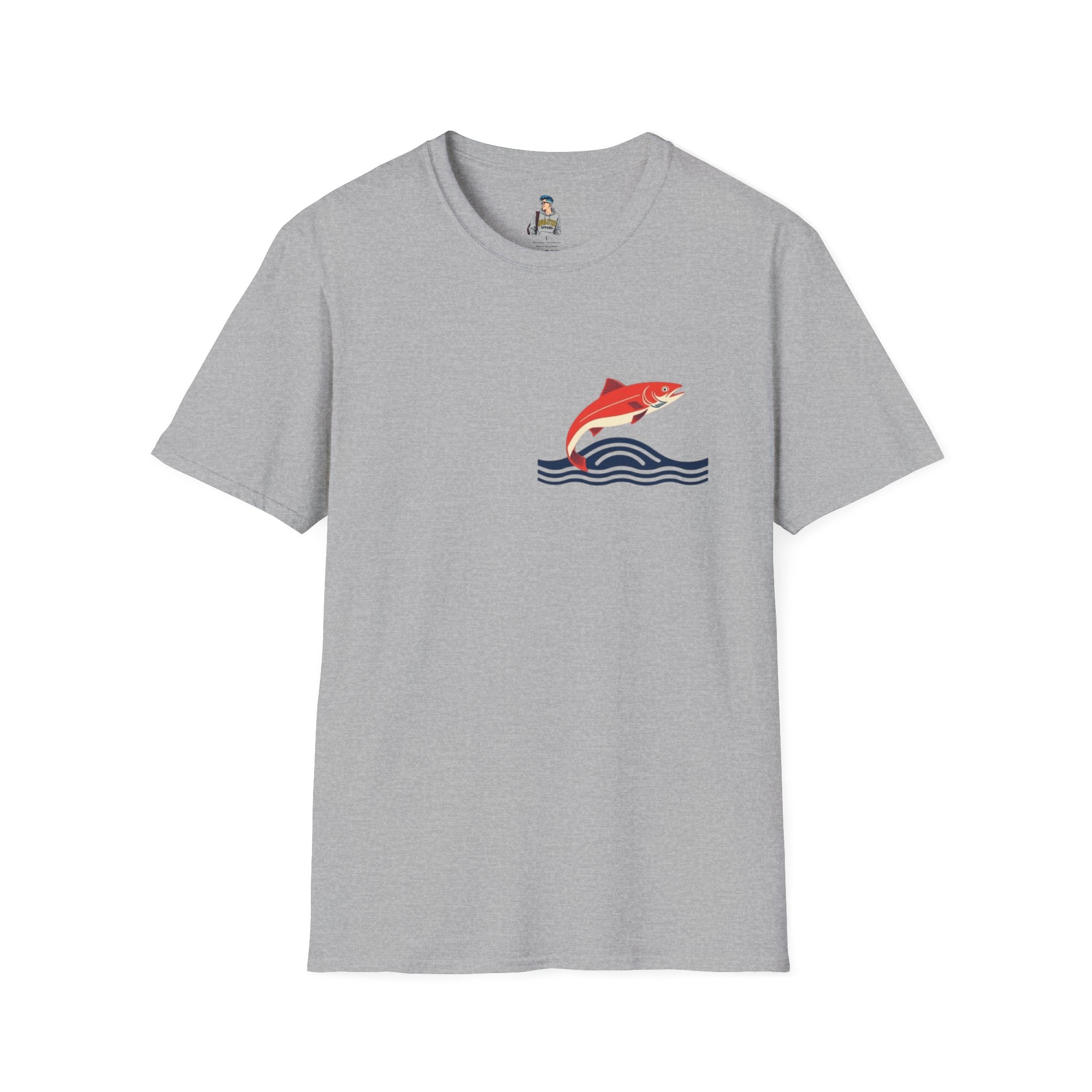 Jumping Salmon Native Pride Softstyle Unisex T-shirt
