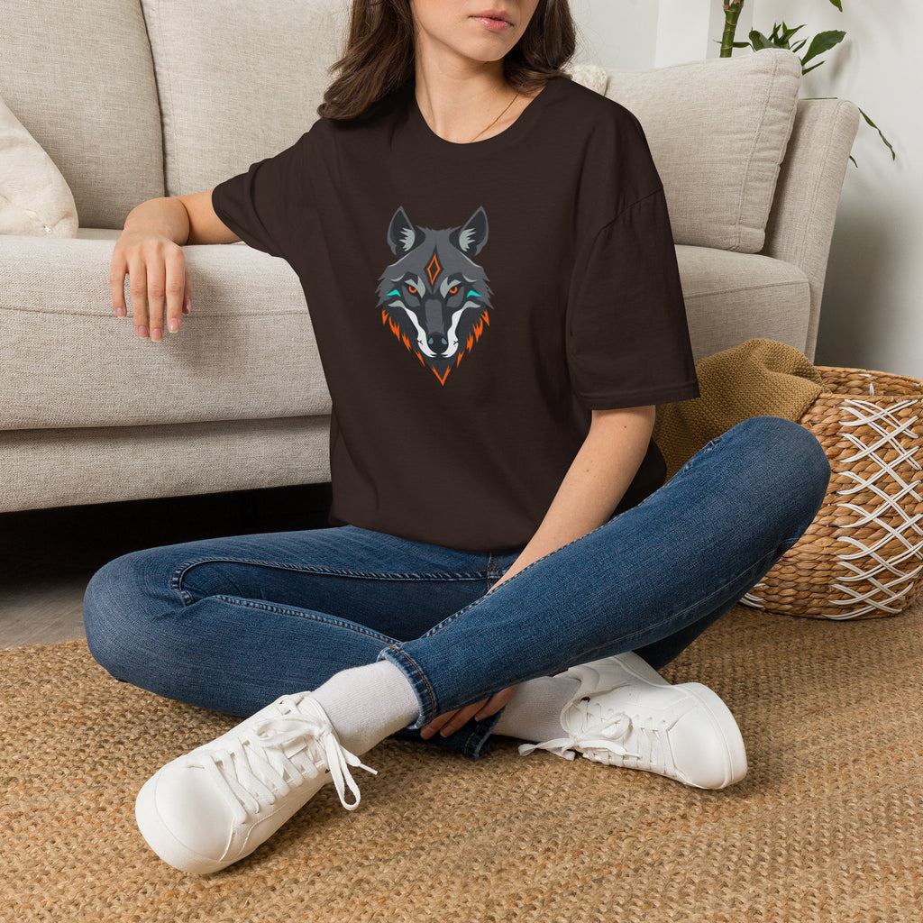 Mystical Wolf Design Unisex Softstyle T-shirt
