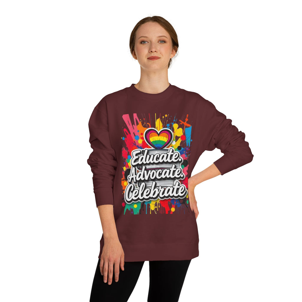 Subtle Pride Educate Advocate Celebrate - EqualiTees.Me
