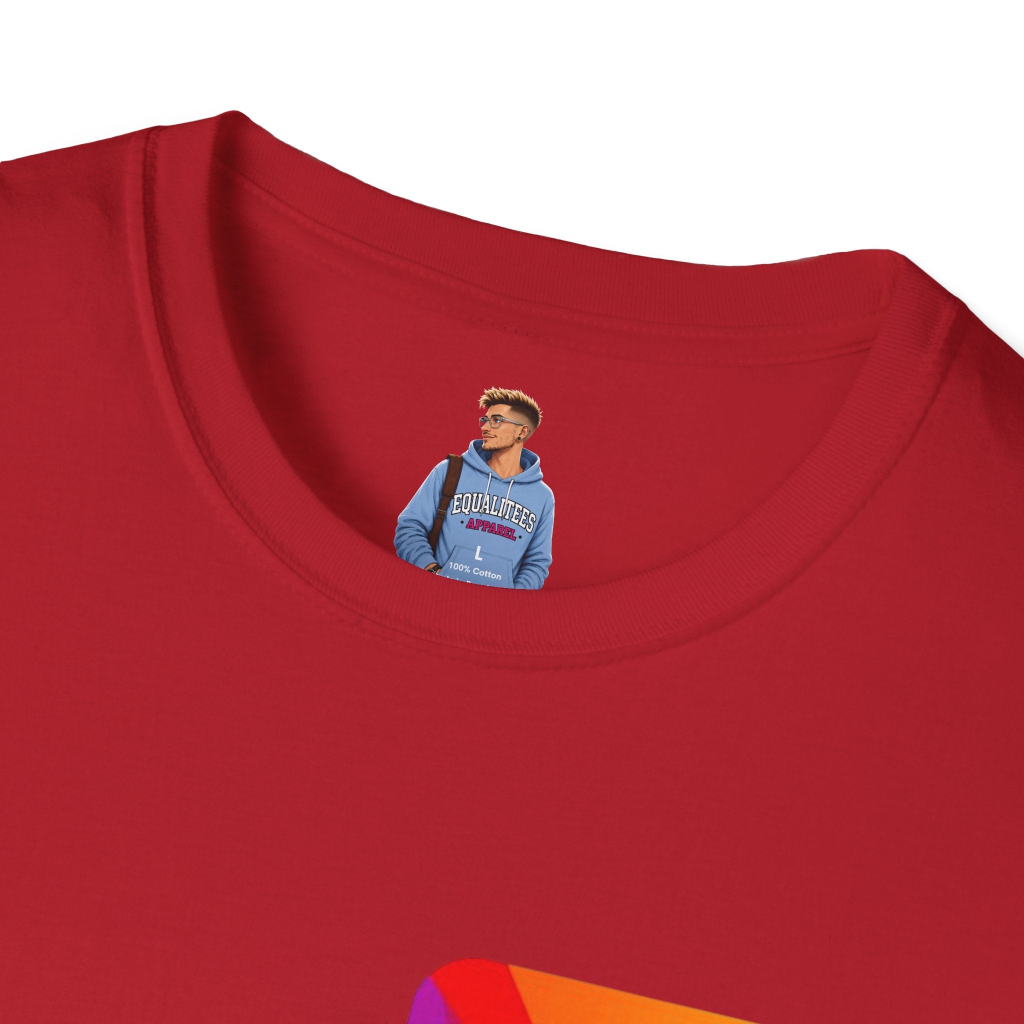 Pride-Theme Unisex Softstyle T-Shirt - "True freedom is Equality for ALL"