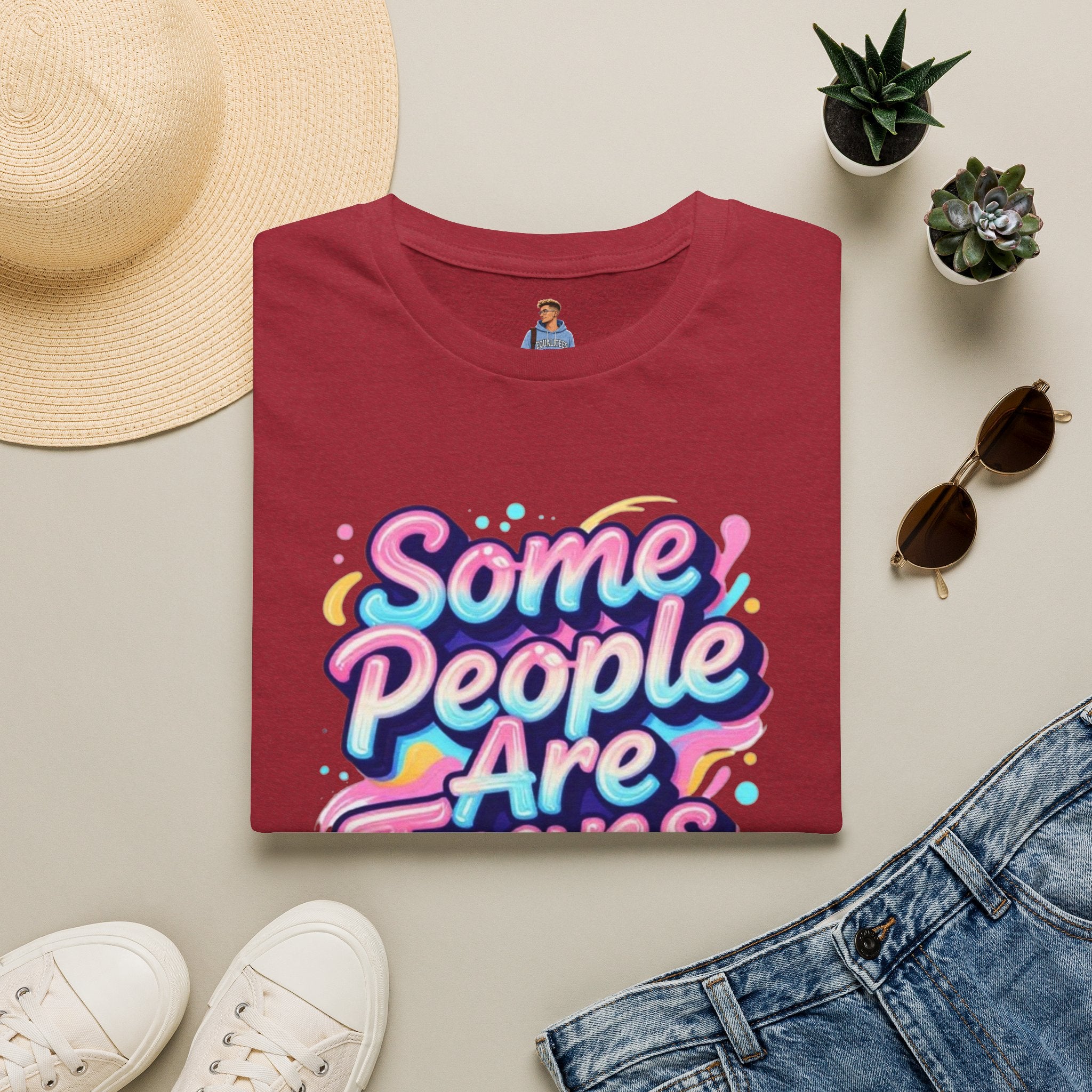 Some People are Trans T-Shirt — "Some People Are Trans. Get Over It." Colorful Pride Tee