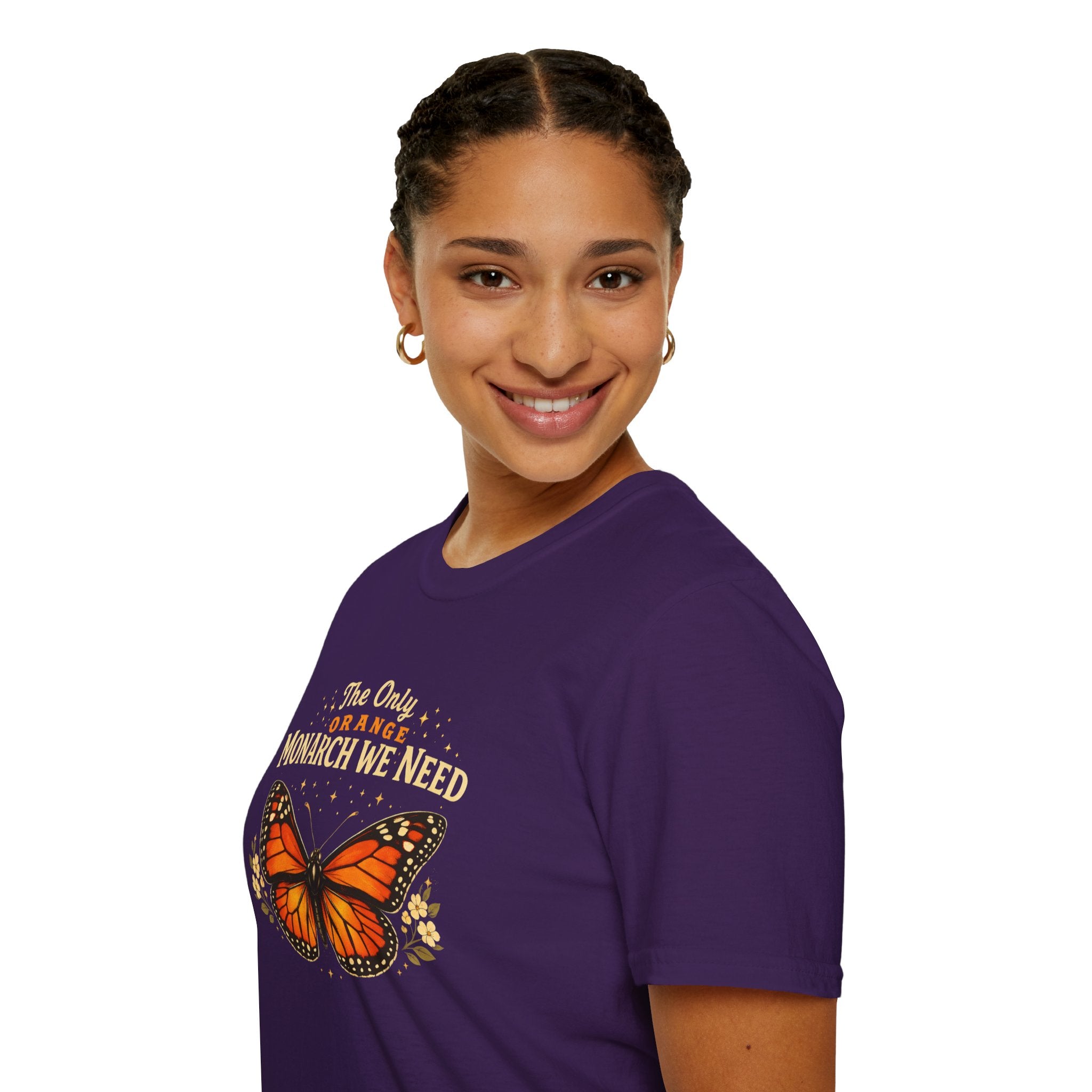 Monarch Butterfly T-Shirt — "The Only Orange Monarch We Need" No Kings Tee