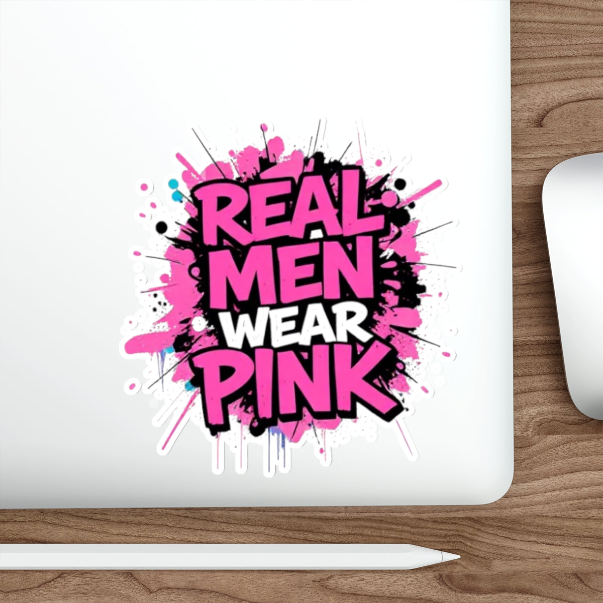 Die-Cut Stickers - Real Men Wear Pink - EqualiTees.Me