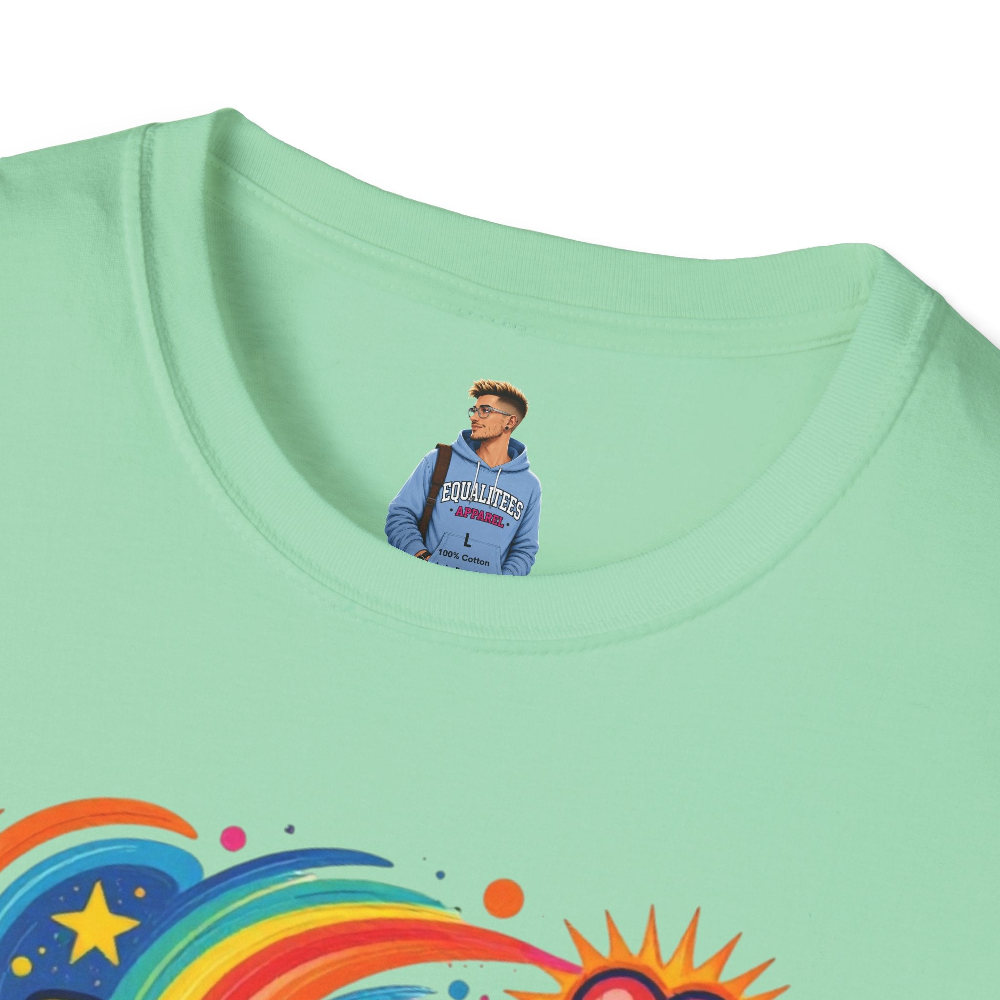 Love Is My Religion Retro Rainbow Graphic T-shirt