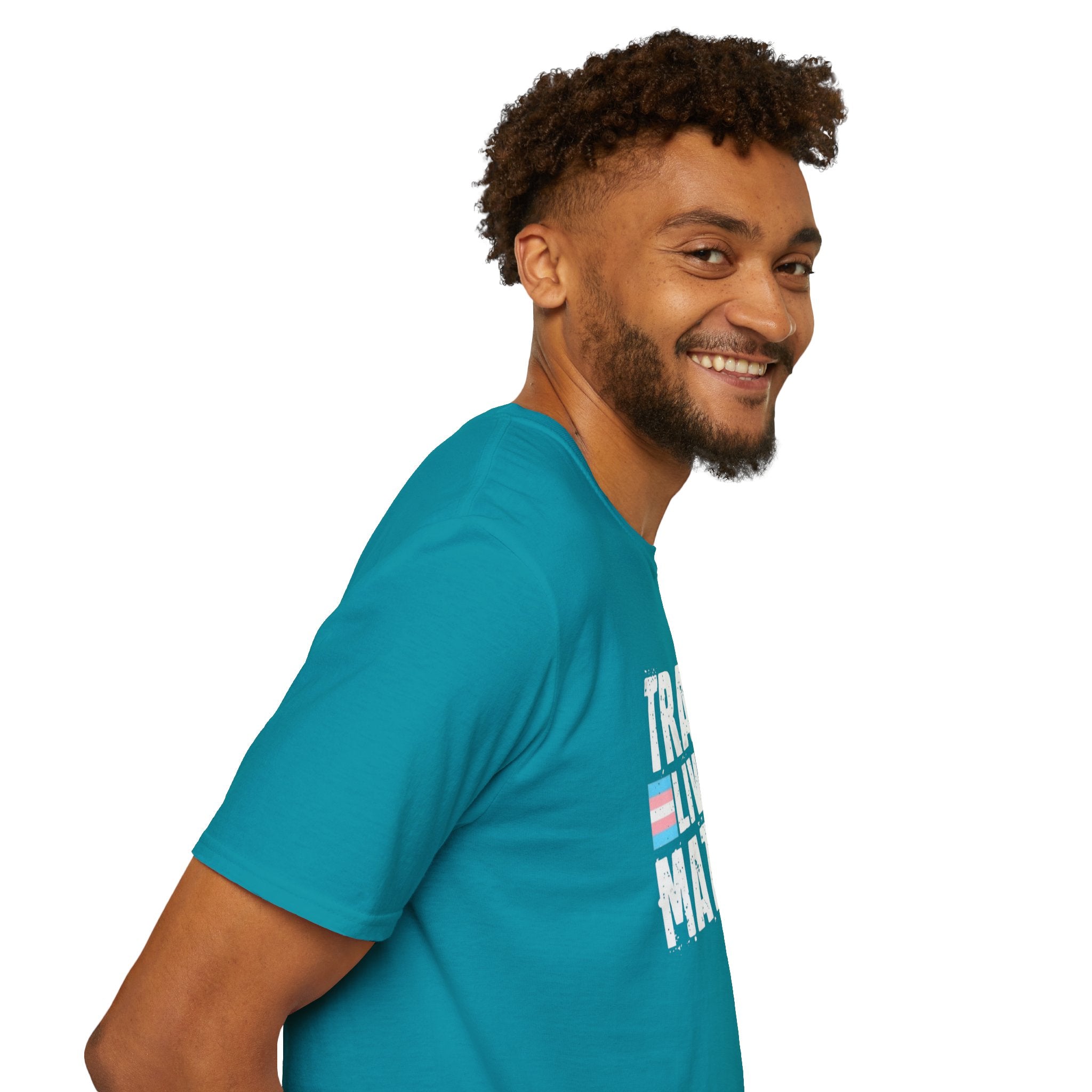 Trans Lives Matter Unisex Softstyle T-Shirt - Support LGBTQ+ Rights