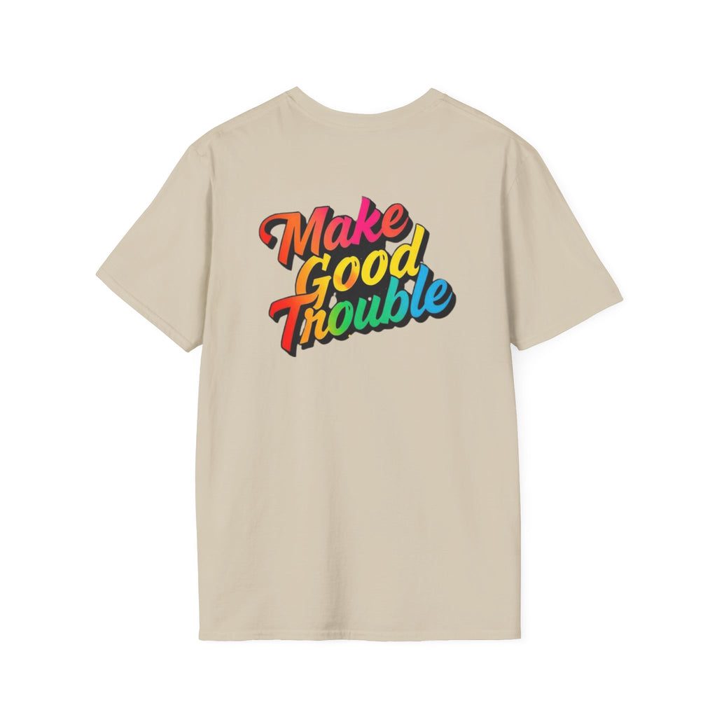 Make Good Trouble' Rainbow T-Shirt