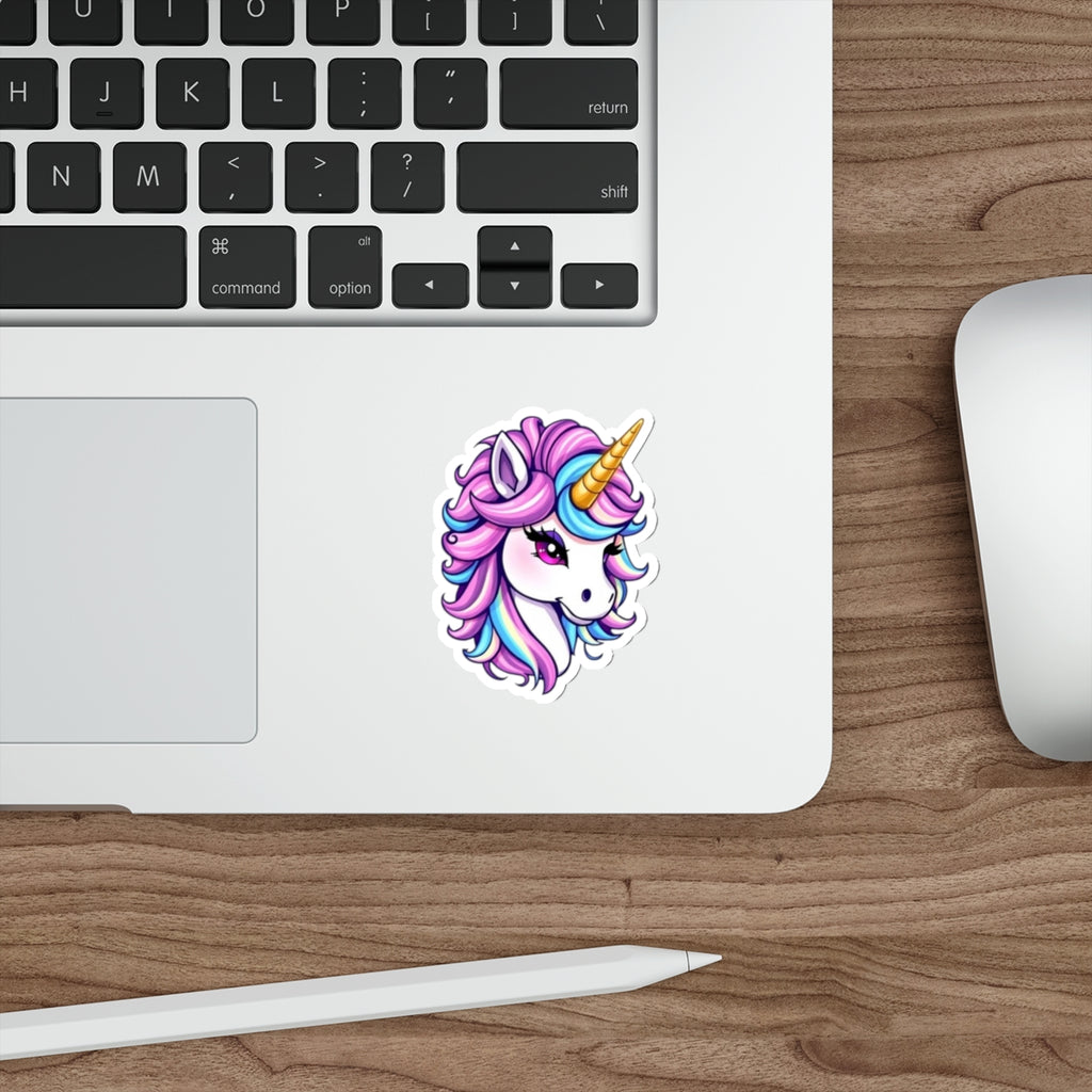 Cute Unicorn Die-Cut Sticker - EqualiTees.Me