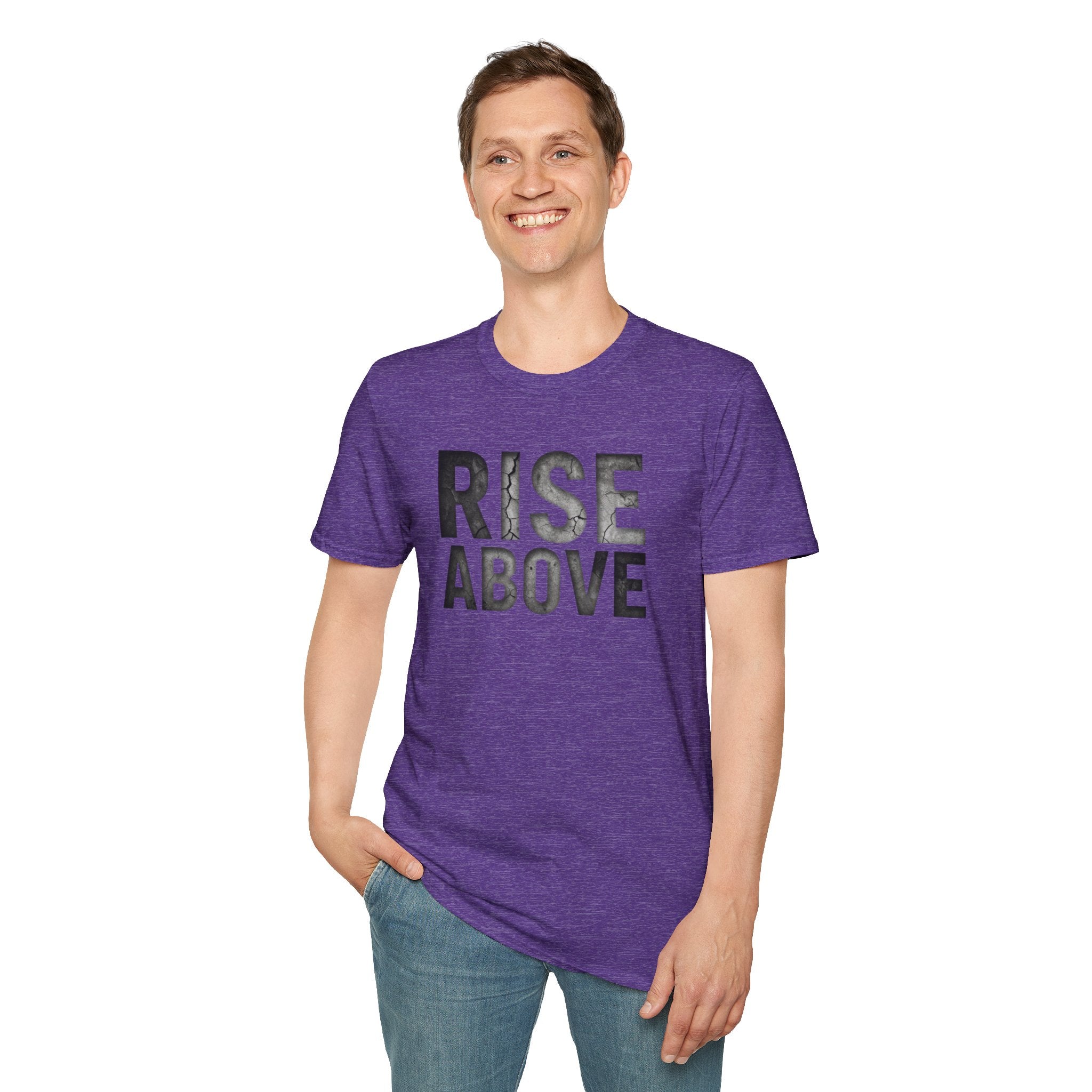 Rise Above Motivational Graphic T-Shirt