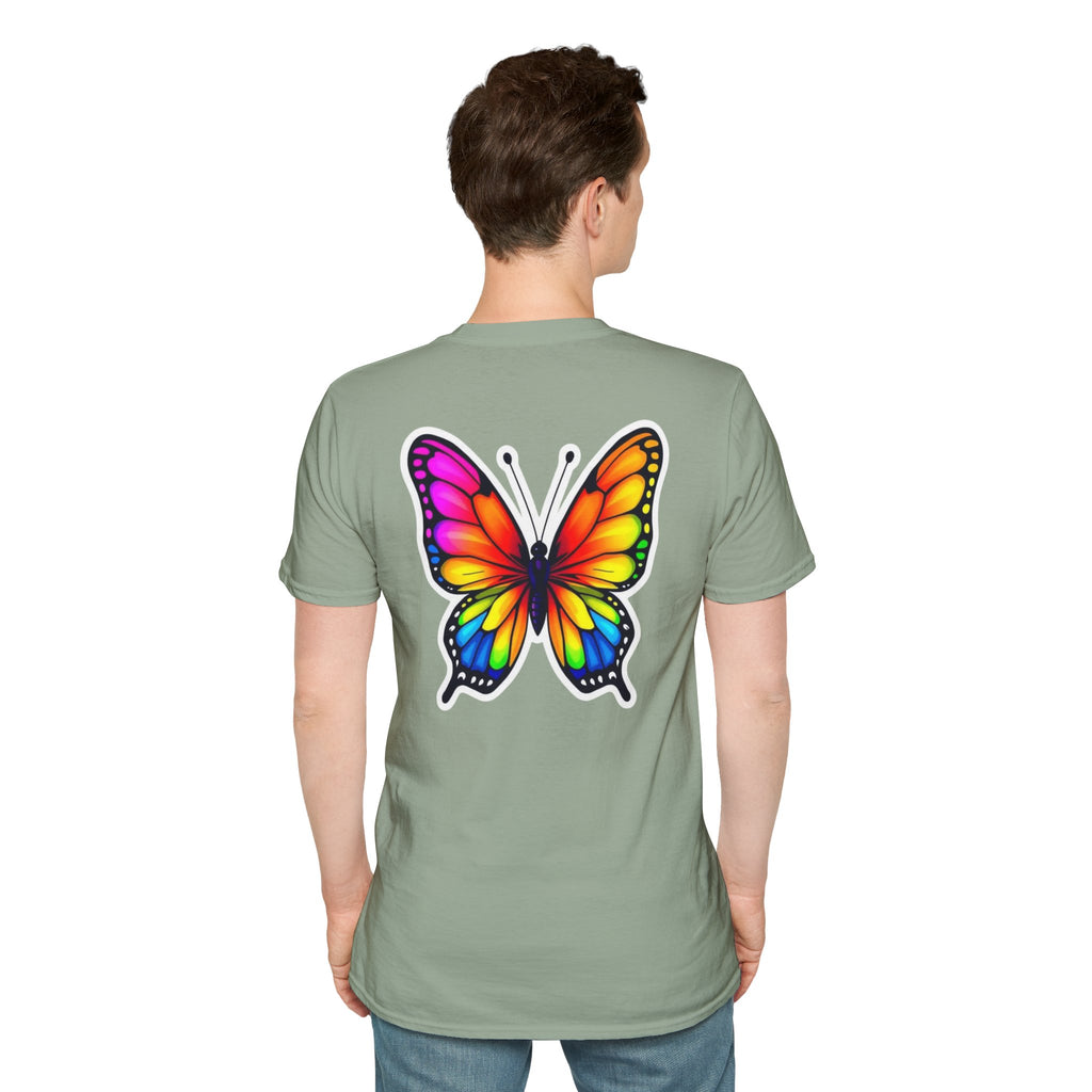 Rainbow Butterfly Cocoon Pride T-Shirt