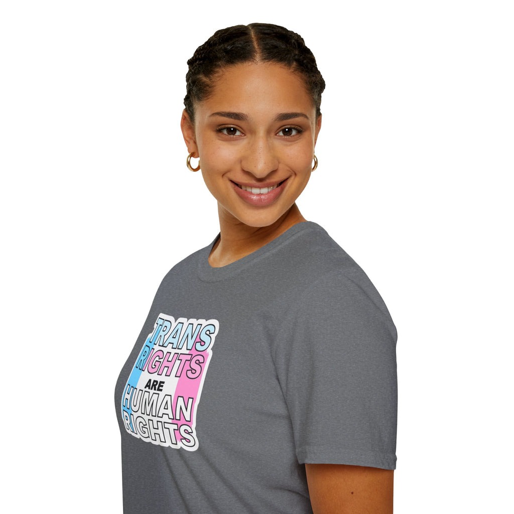Trans Rights Unisex Softstyle T-Shirt - Support Equality & Trans Rights
