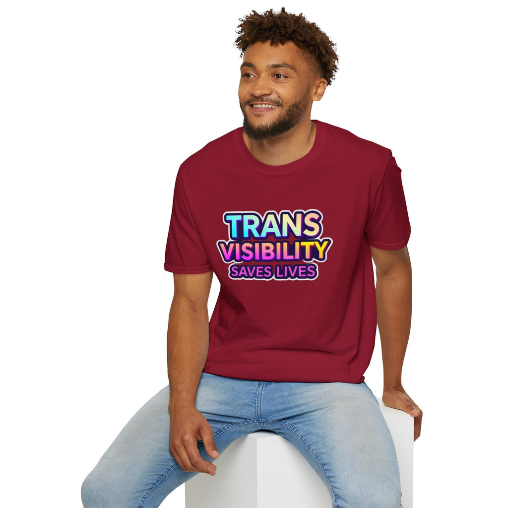 Trans Visibility Saves Lives Statement T-shirt