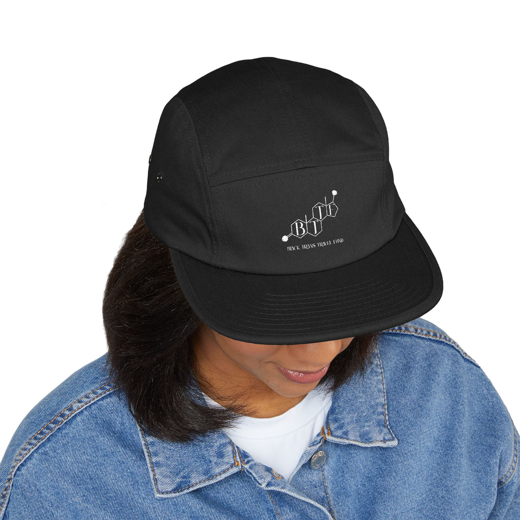 BTTF - Black Trans Travel Fund Embroidered Five-Panel Flat Rim Cap
