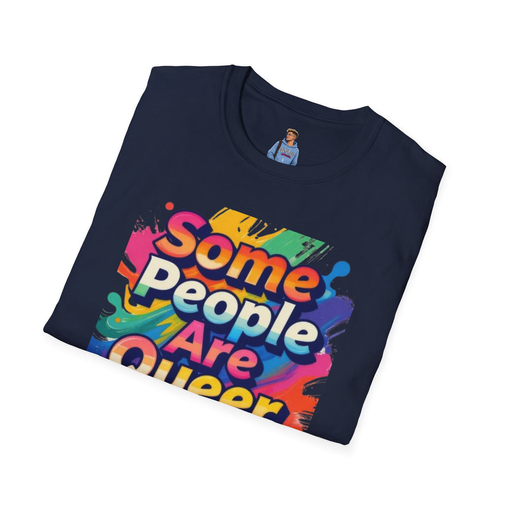 Some People Are Queer T-Shirt Rainbow Graphic