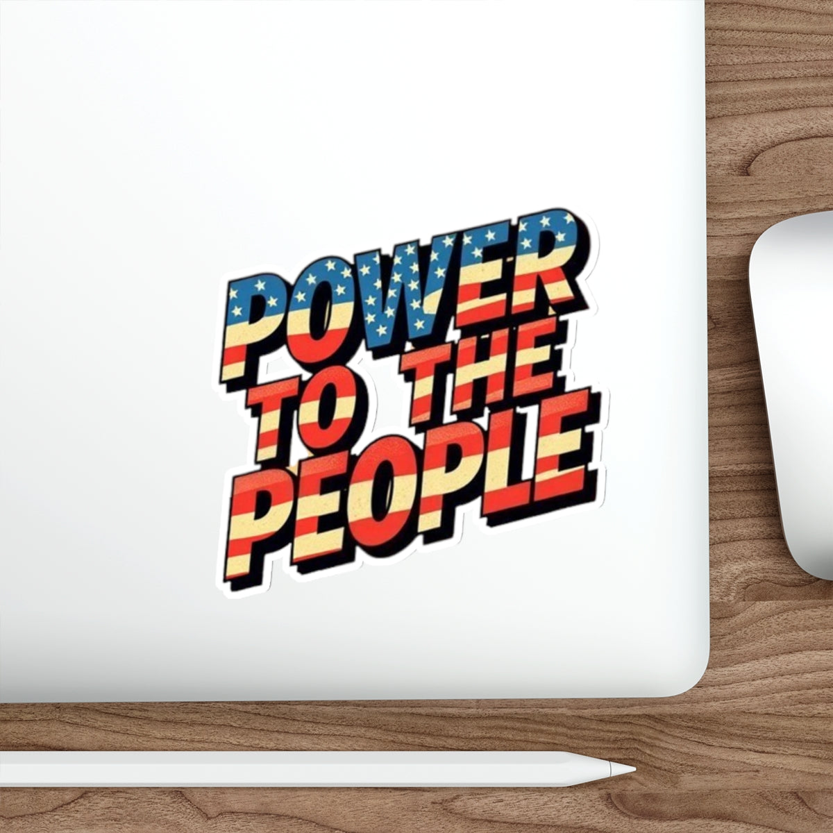Die-Cut Stickers -  Power to the People - EqualiTees.Me