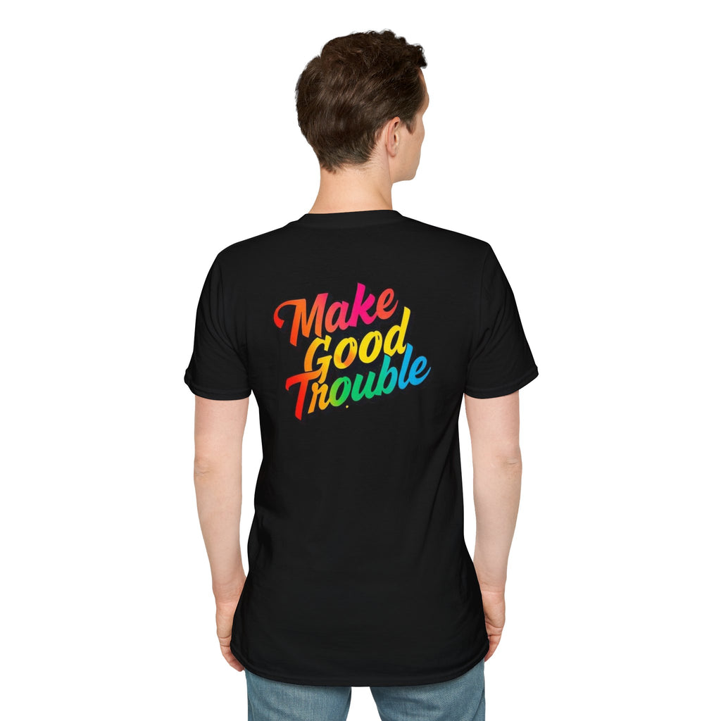 Make Good Trouble' Rainbow T-Shirt