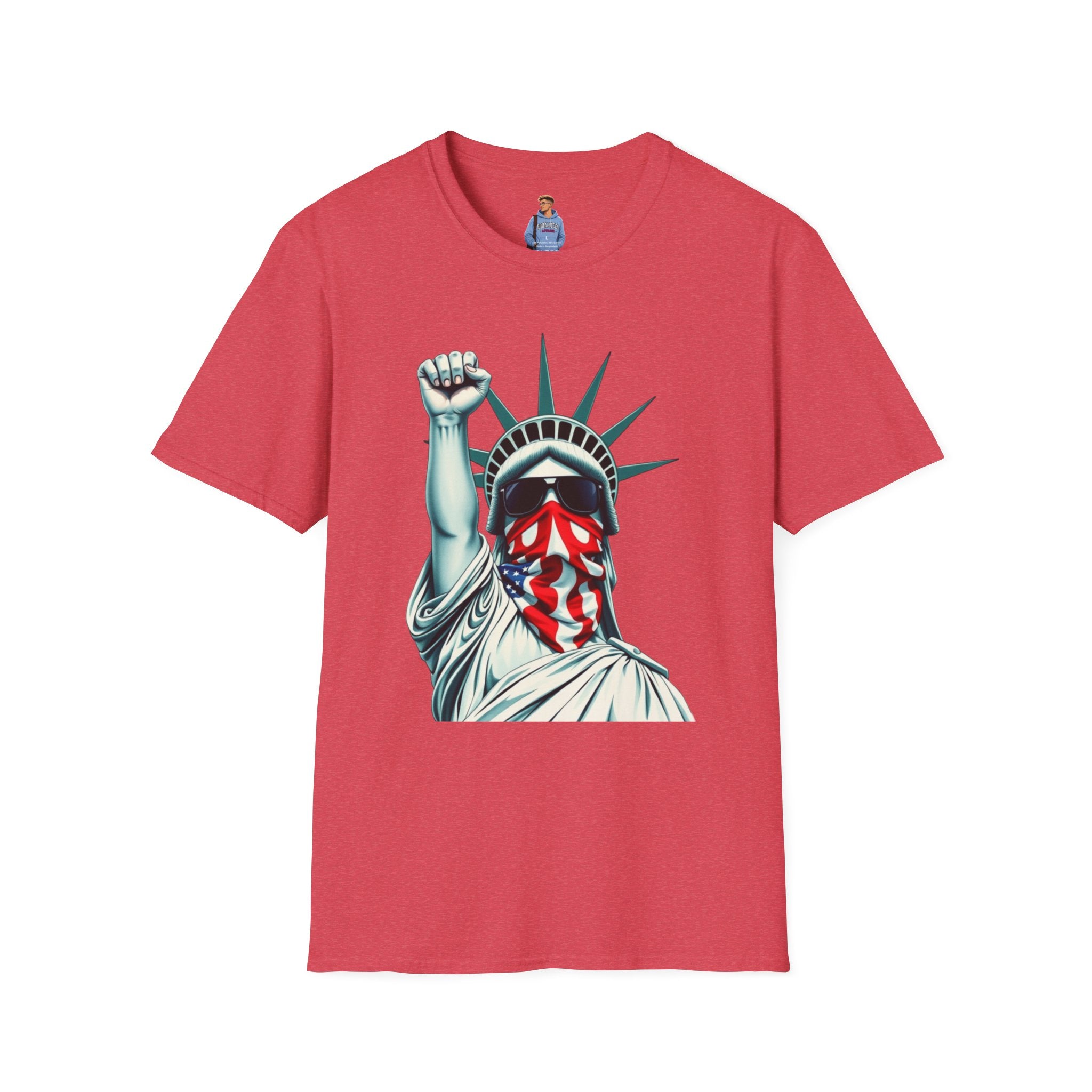 Resist - Patriotic Statue of Liberty T-Shirt - Unisex Softstyle Tee