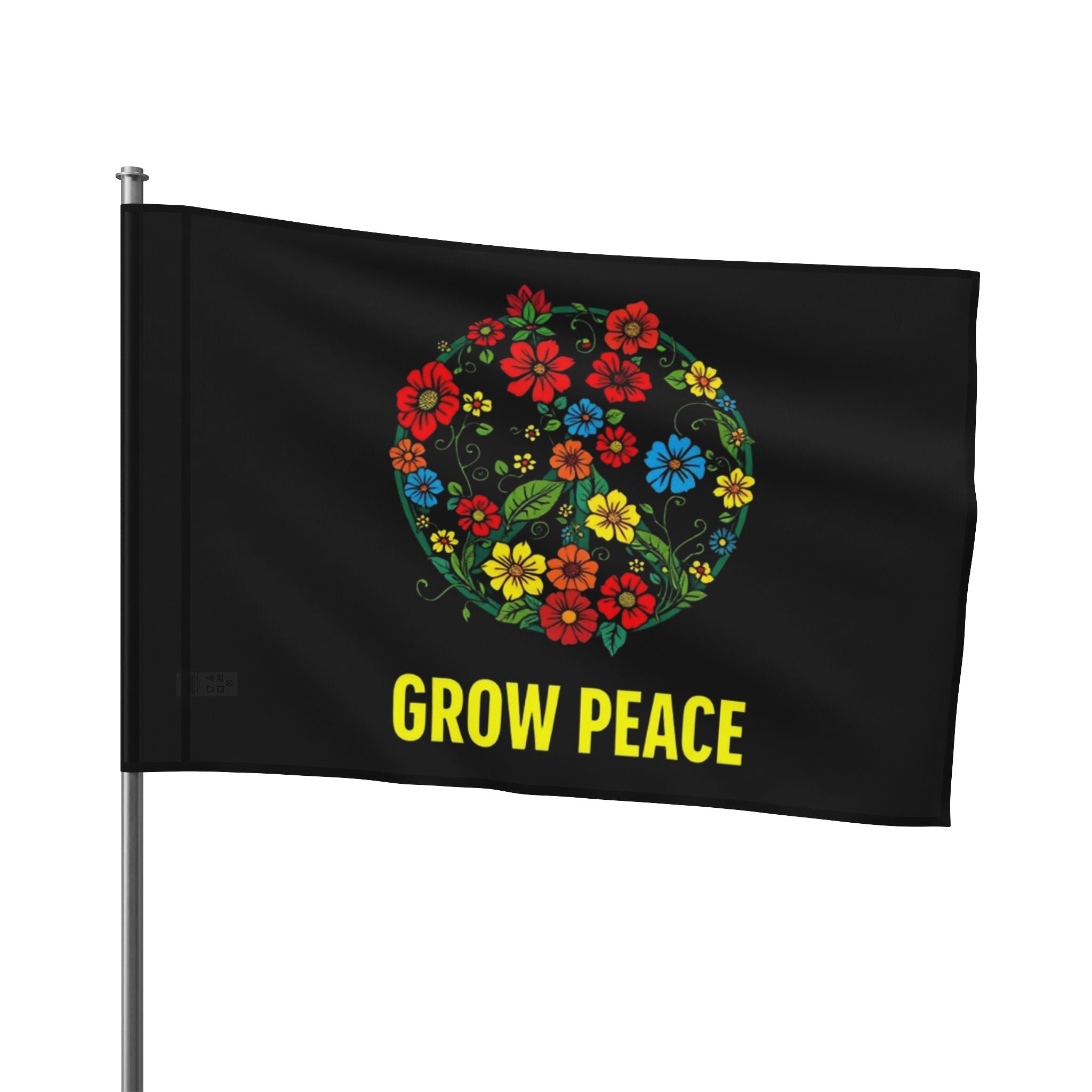 Floral Grow Peace Flag - EqualiTees.Me