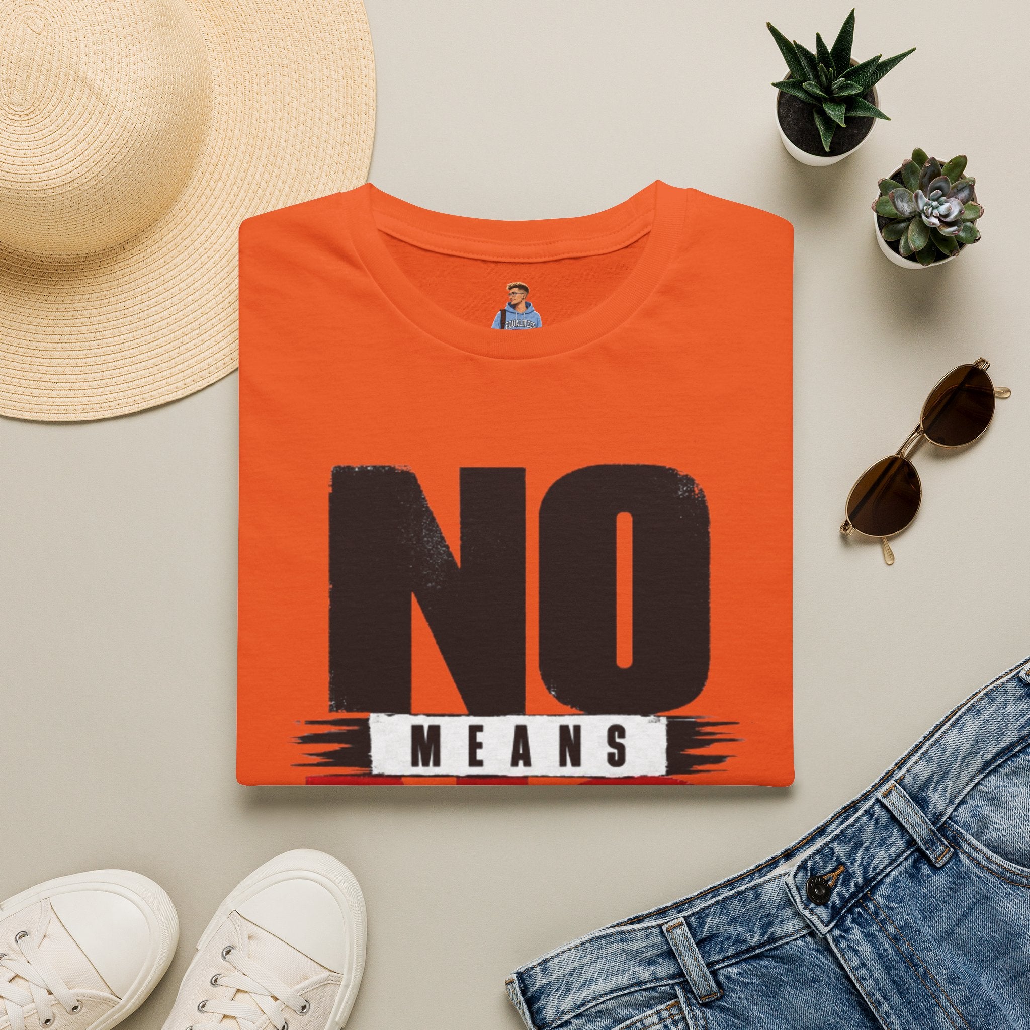 NO Means NO T-Shirt — Consent Awareness Graphic Tee