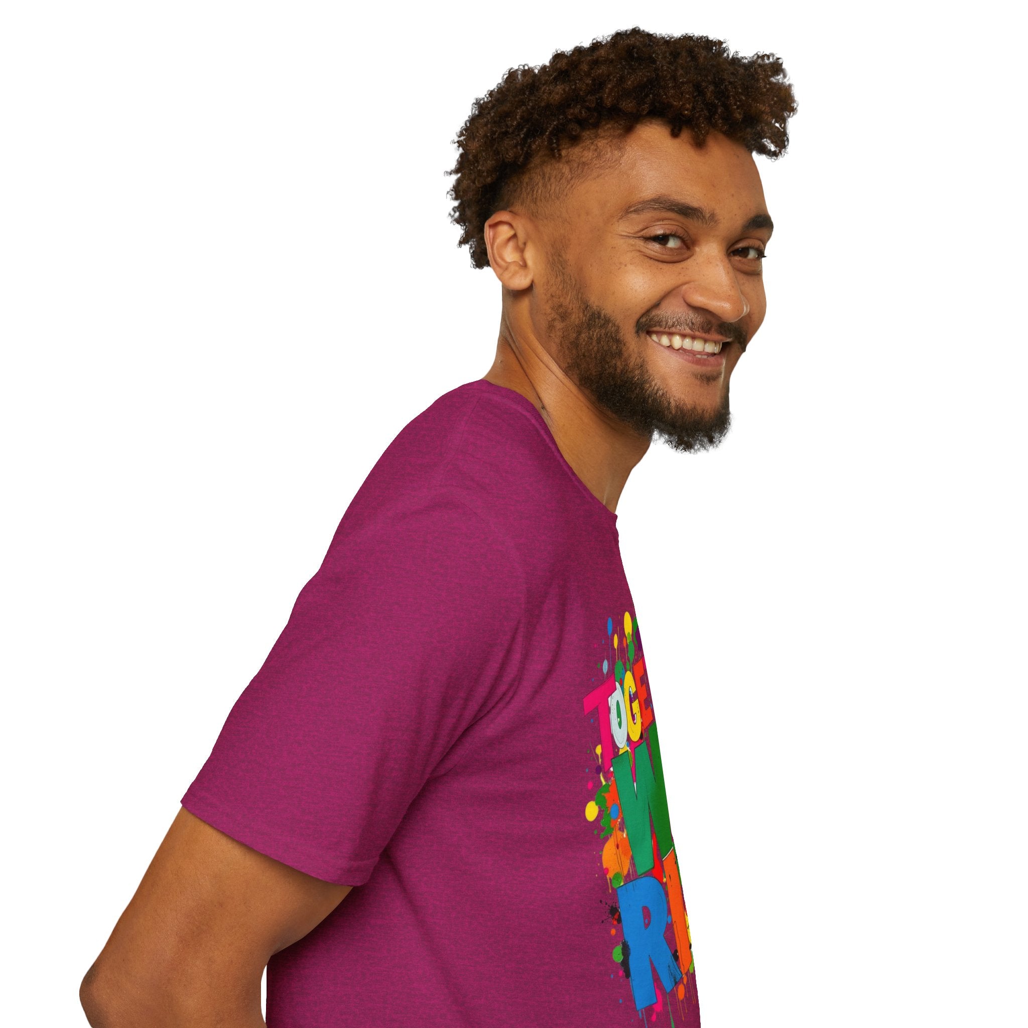 Juntos nos levantamos Camiseta unisex de estilo suave