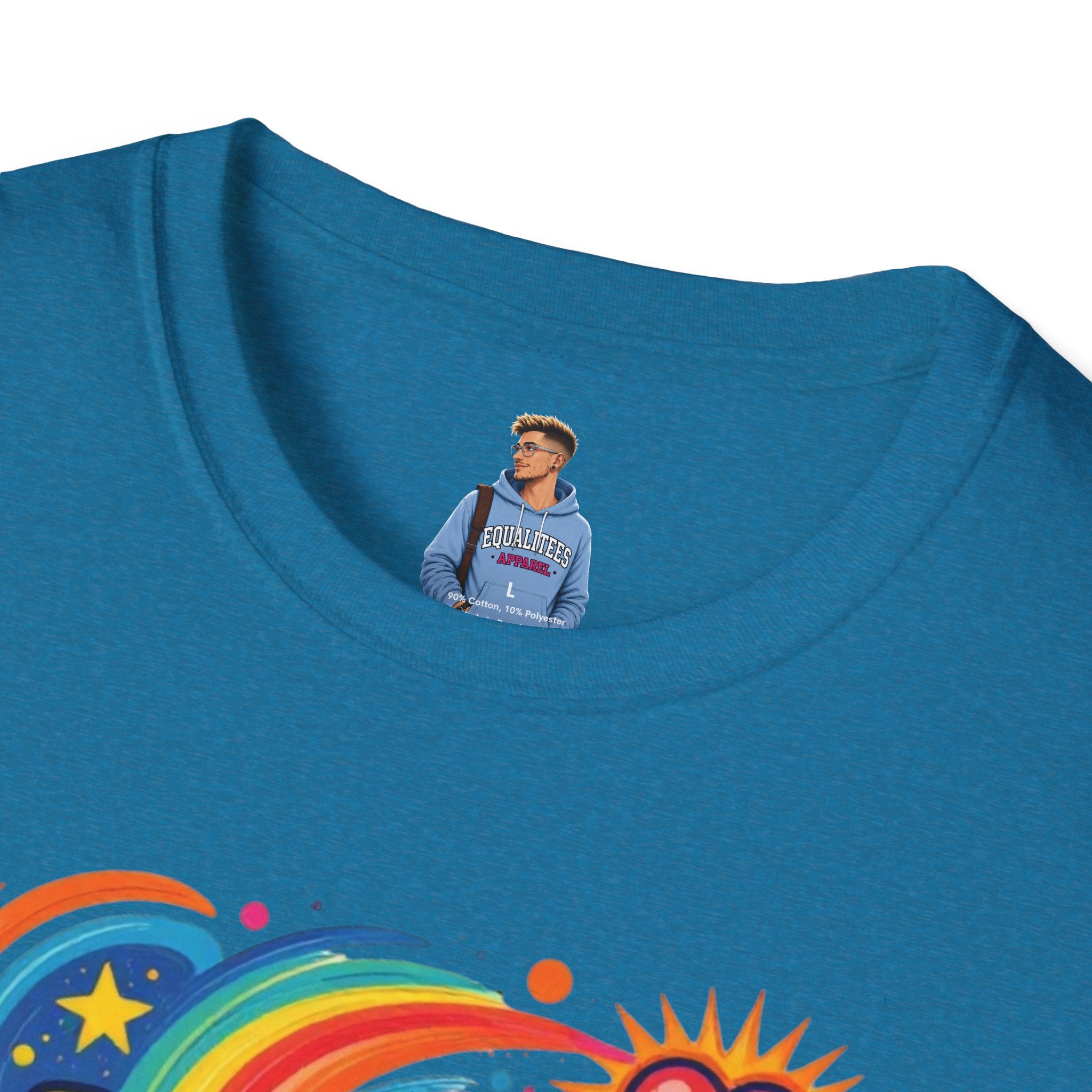 Love Is My Religion Retro Rainbow Graphic T-shirt