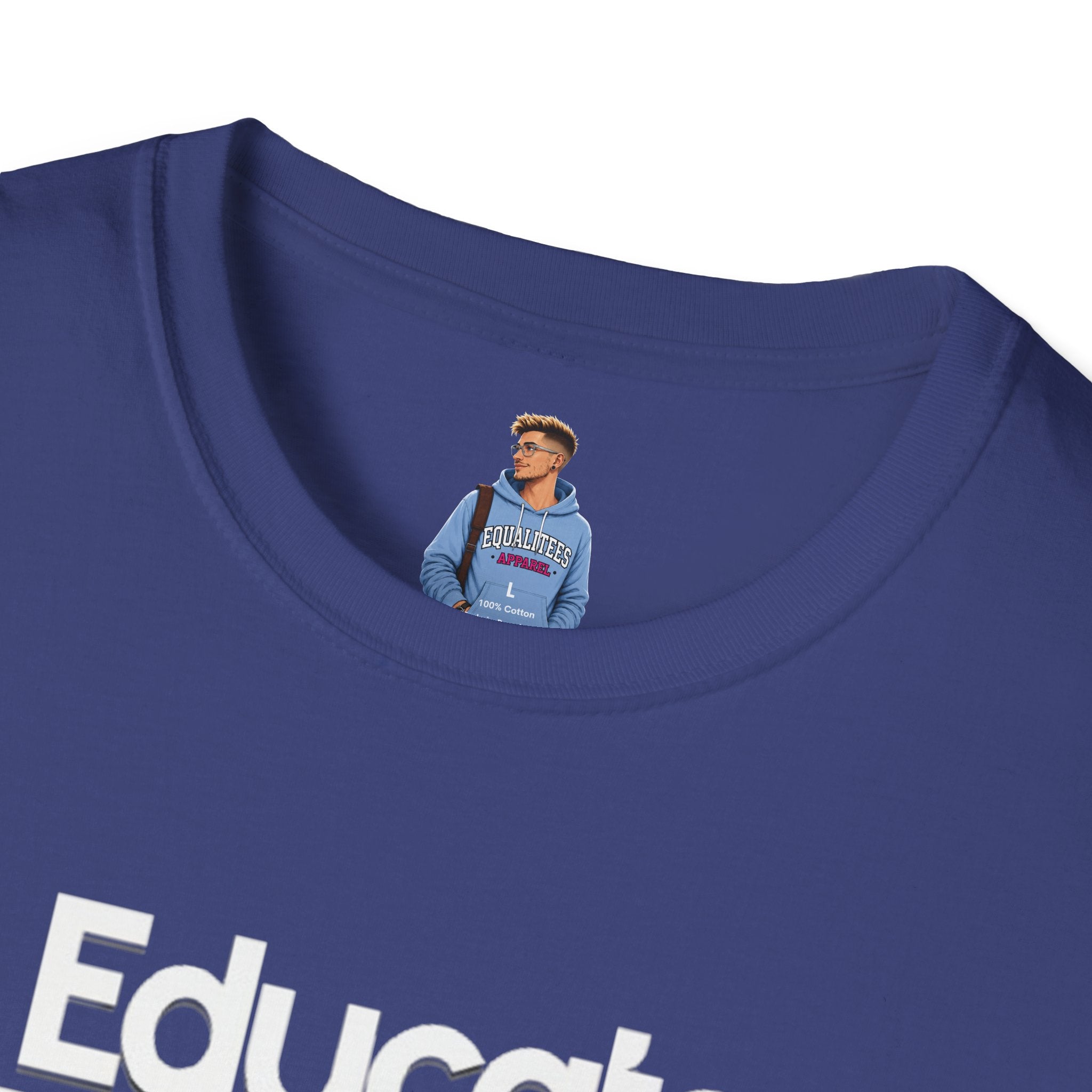 Educate. Advocate. Celebrate. Minimalist Pride T-Shirt
