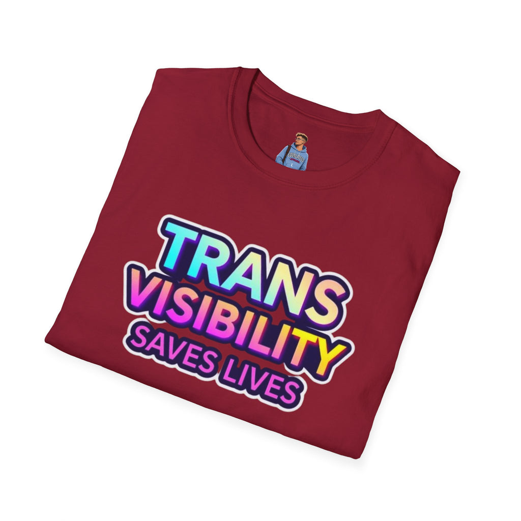 Trans Visibility Saves Lives Statement T-shirt