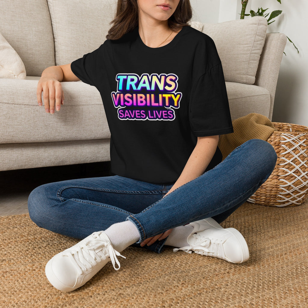 Trans Visibility Saves Lives Statement T-shirt