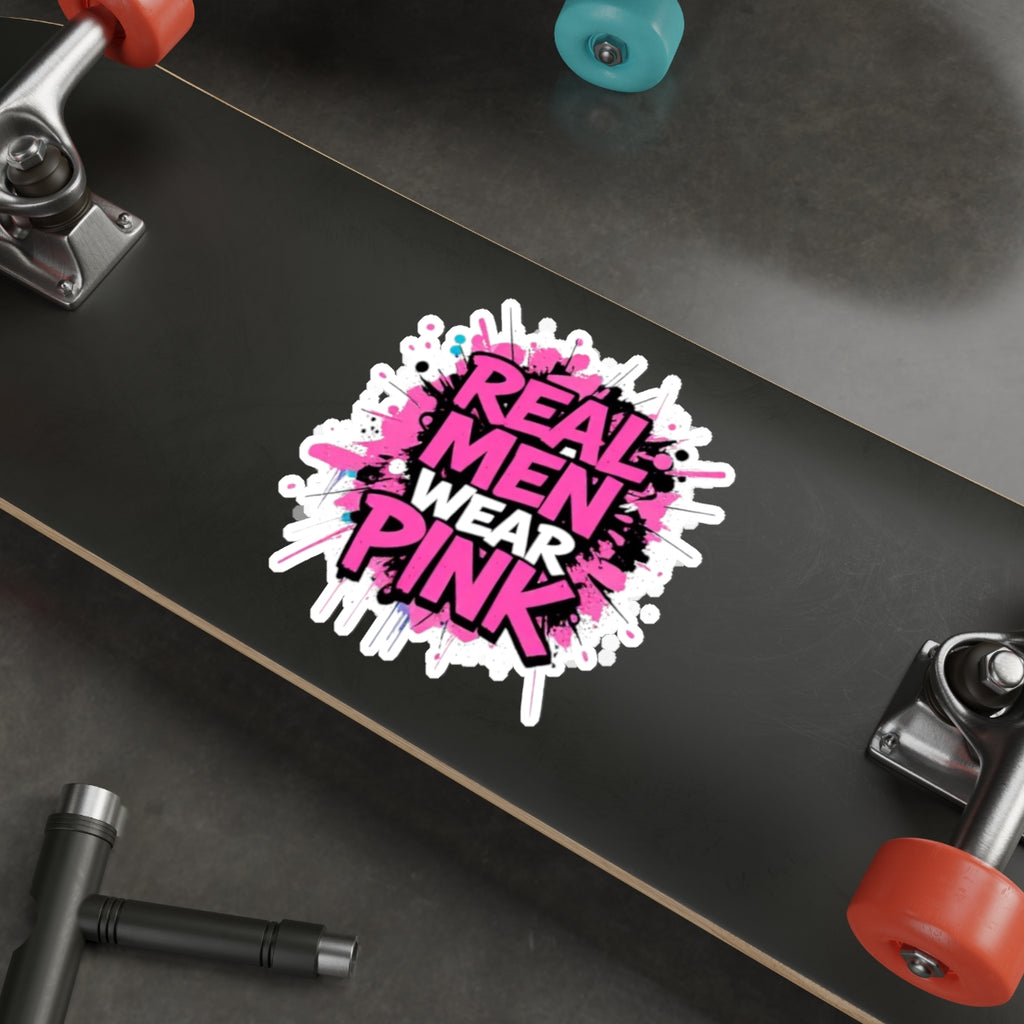Die-Cut Stickers - Real Men Wear Pink - EqualiTees.Me