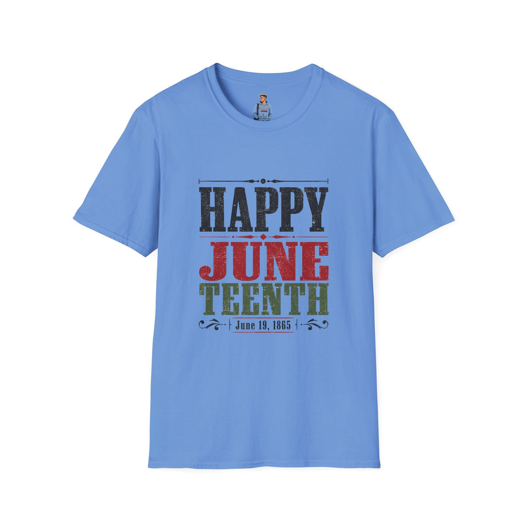 Juneteenth T-Shirt — "Happy Juneteenth" Celebration Tee