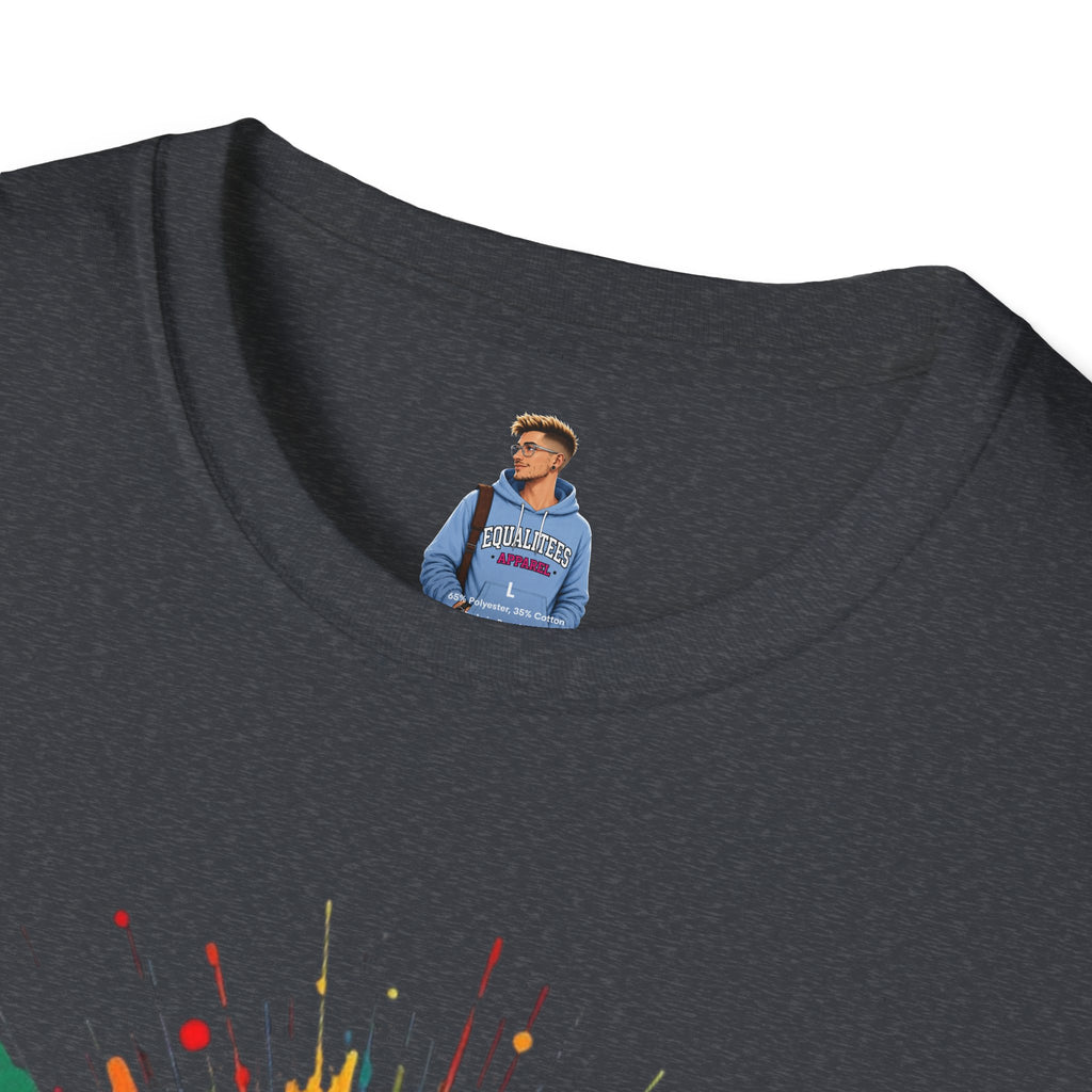 We All Belong Unisex Softstyle T-Shirt - Colorful Pride Tee