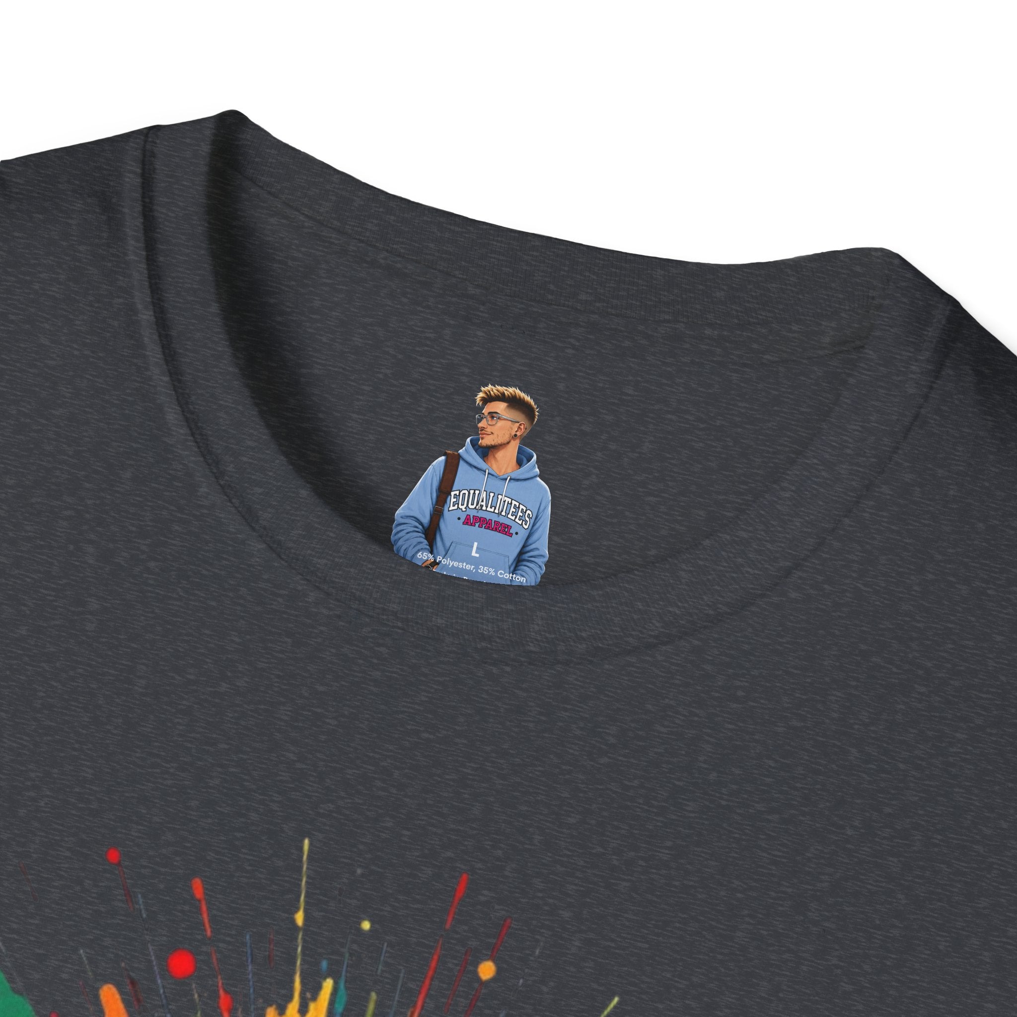 We All Belong Unisex Softstyle T-Shirt - Colorful Pride Tee