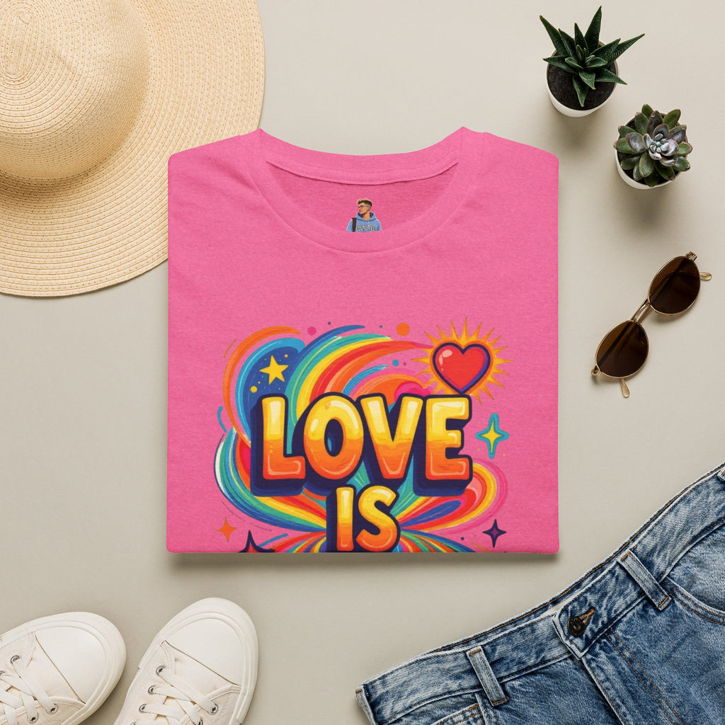 Love Is My Religion Retro Rainbow Graphic T-shirt