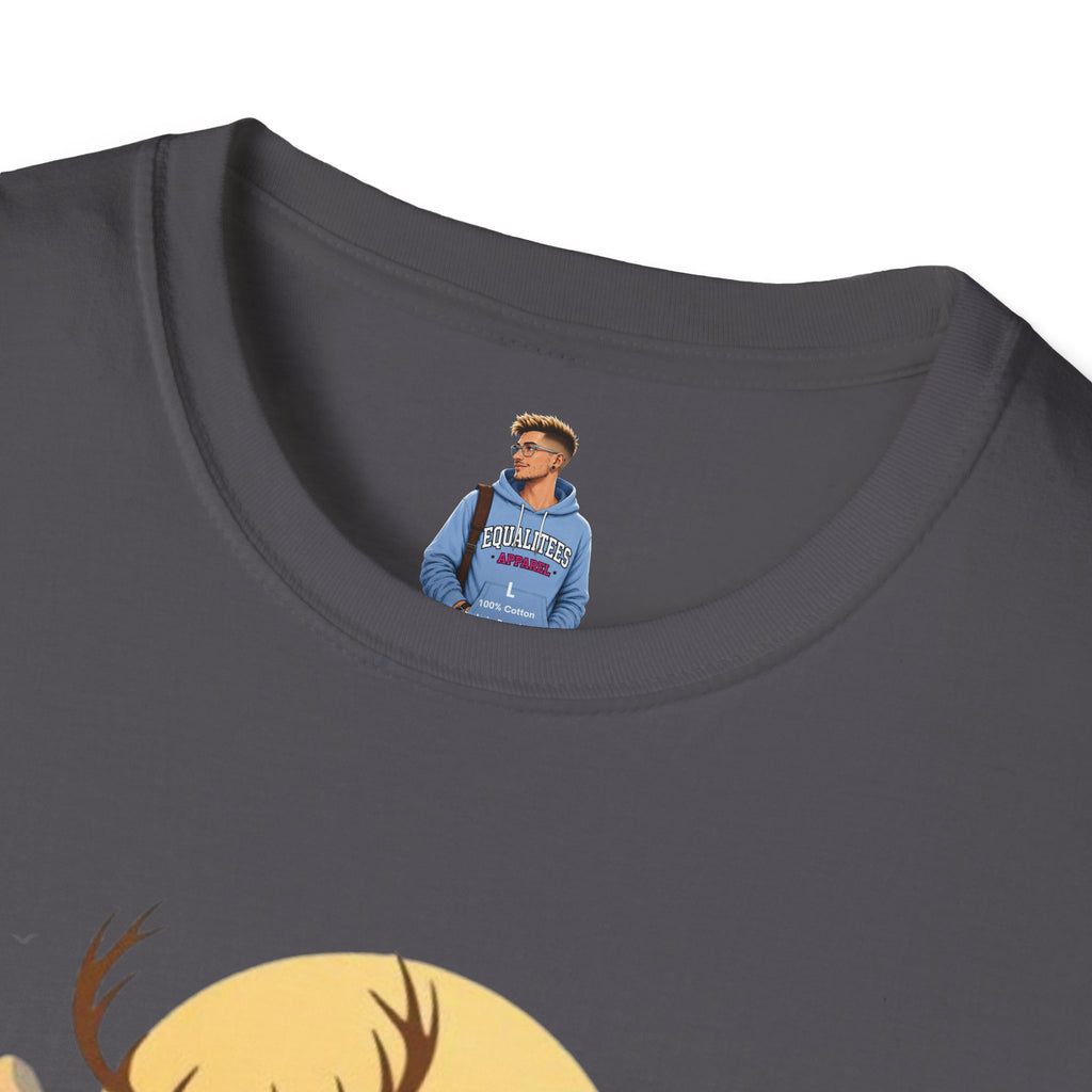 Mountain Sunset Deer Unisex Softstyle T-Shirt