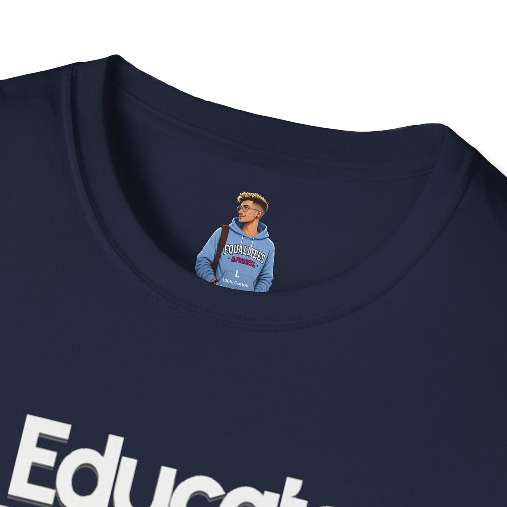 Educate. Advocate. Celebrate. Minimalist Pride T-Shirt