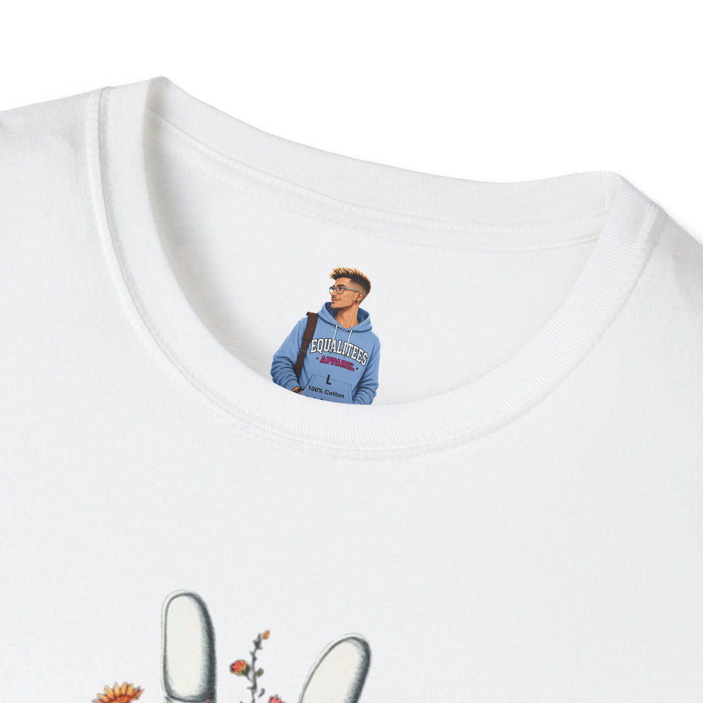Camiseta unisex de estilo suave Grow Peace: inspiración boho, perfecta para festivales y uso diario
