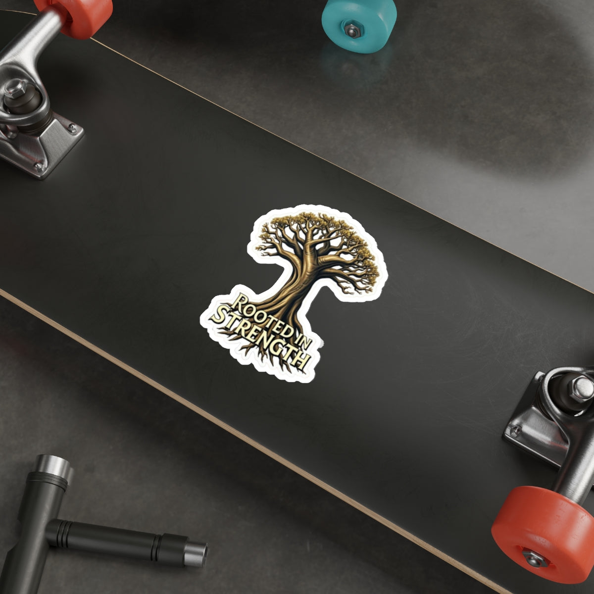 Rooted in Strength Baobab Tree Sticker - EqualiTees.Me